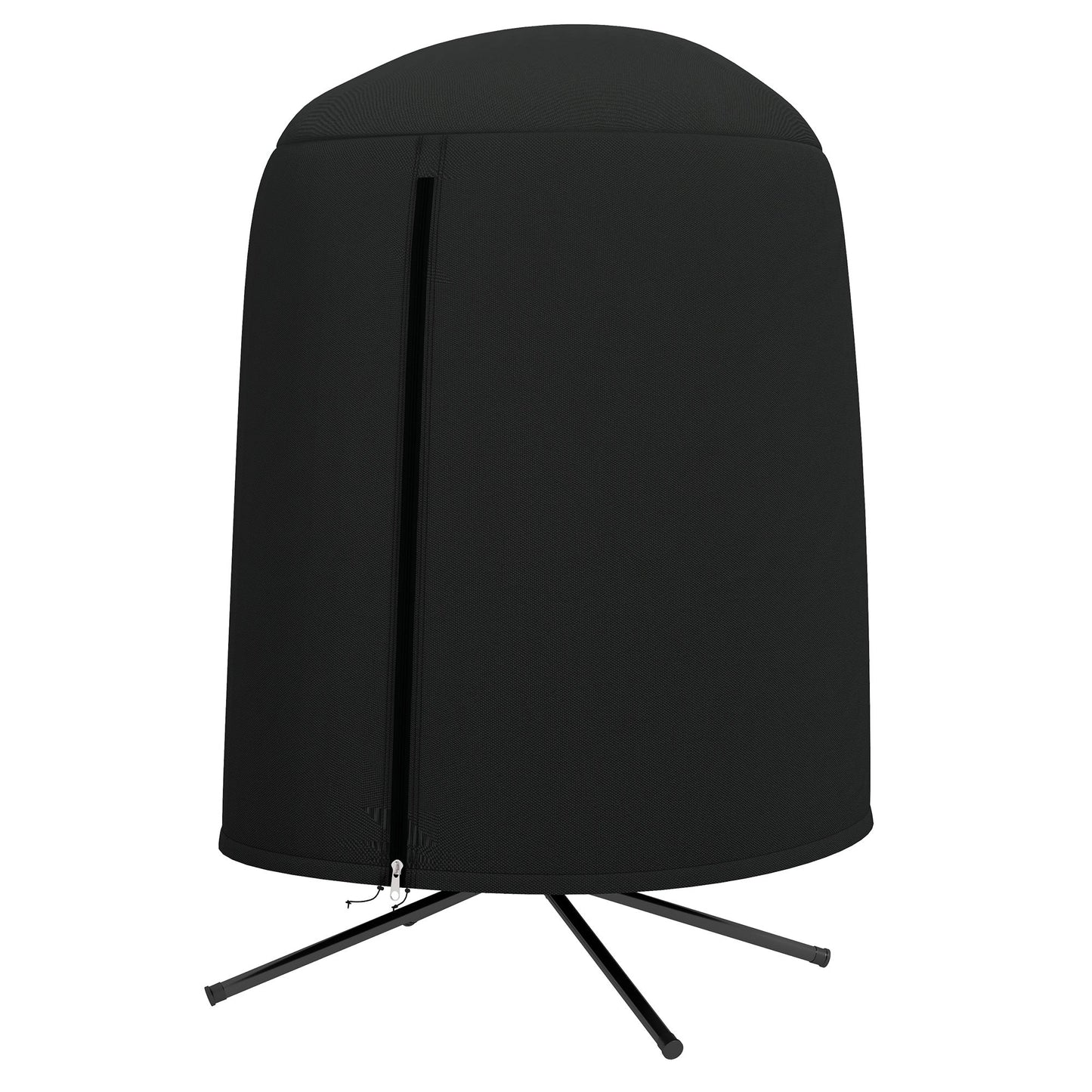 Hanging Egg Chair Cover, Outdoor Single Swing Chair Cover, Waterproof Anti-dust Furniture Protector with Zipper, 420D Oxford Fabric for Φ128 x 190H cm Stand, Black
