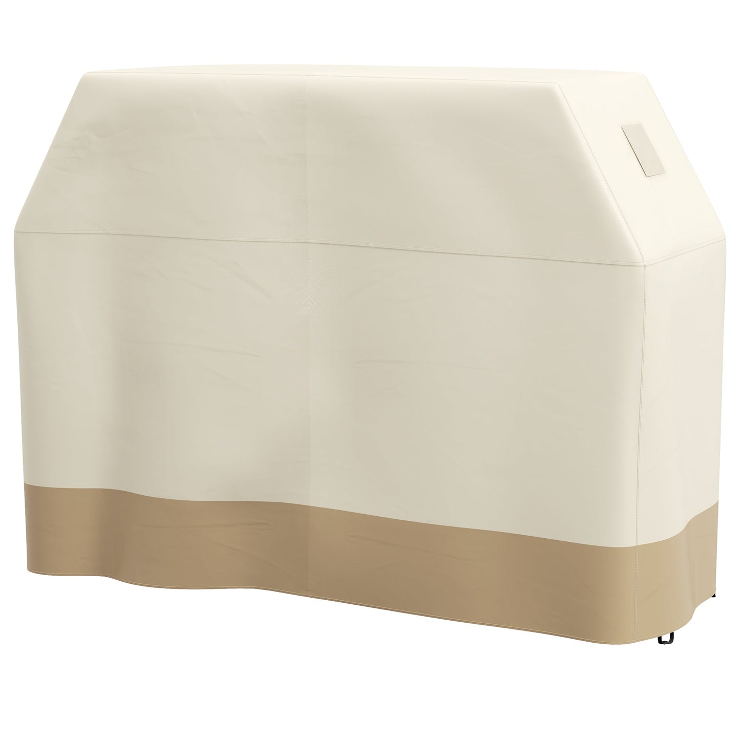 BBQ Cover for Rectangular Gas Grill, 300D Oxford Fabric Barbecue Covers, Waterproof UV Protection Rip-Proof, with Windproof Buckles, Beige, 152 x 66 x 115cm