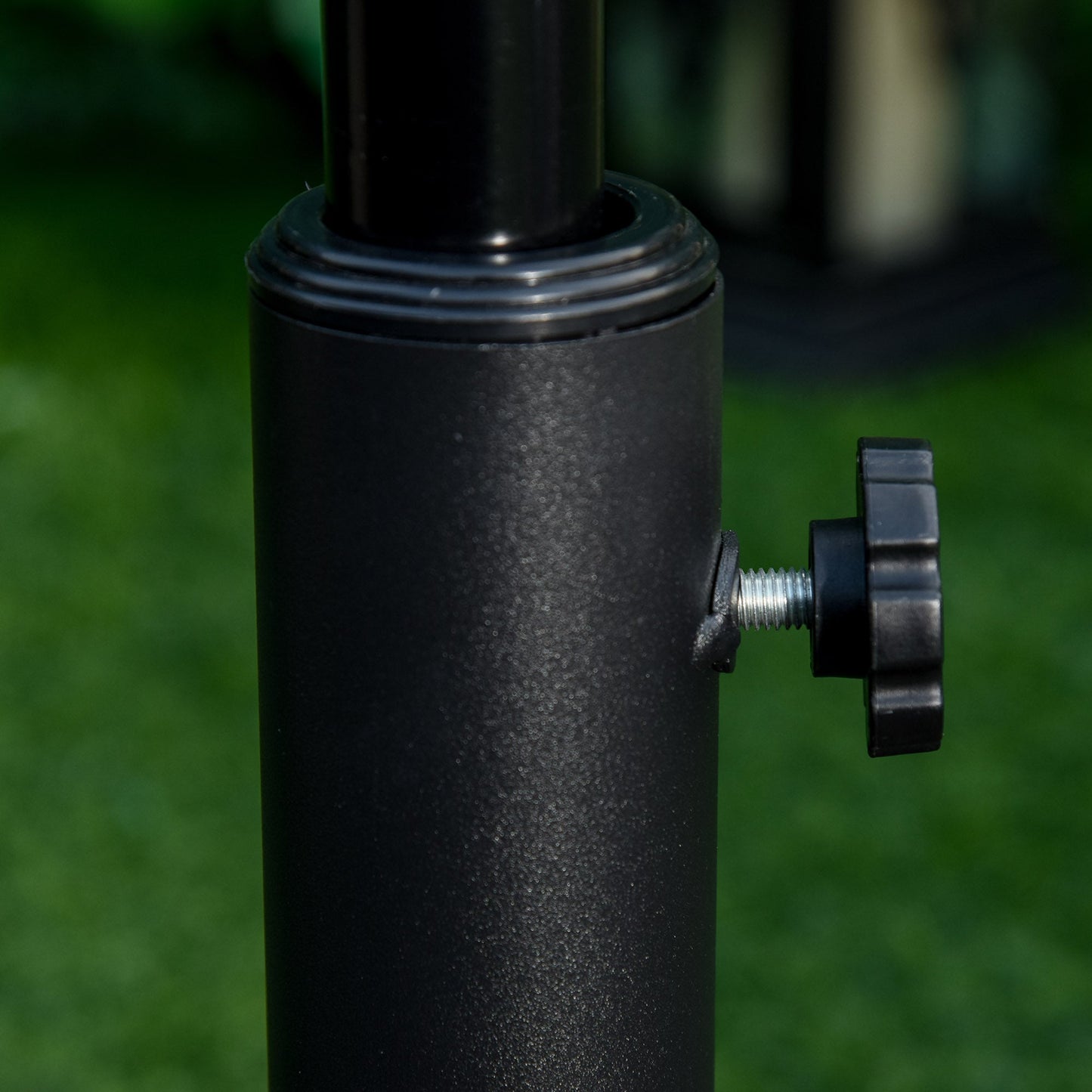 13kg Round HDPE Parasol Base Sun Umbrella Concrete Weight Stand Holder Patio Outdoor Garden, Bronze Tone