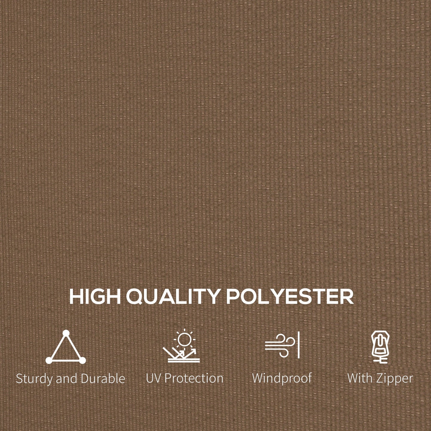 4 Pack Replacement Gazebo Curtains Privacy Panel for Most 3 x 4m Gazebo Canopy Pavillion Outdoor Shelter Sidewalls Accessories Dark Brown