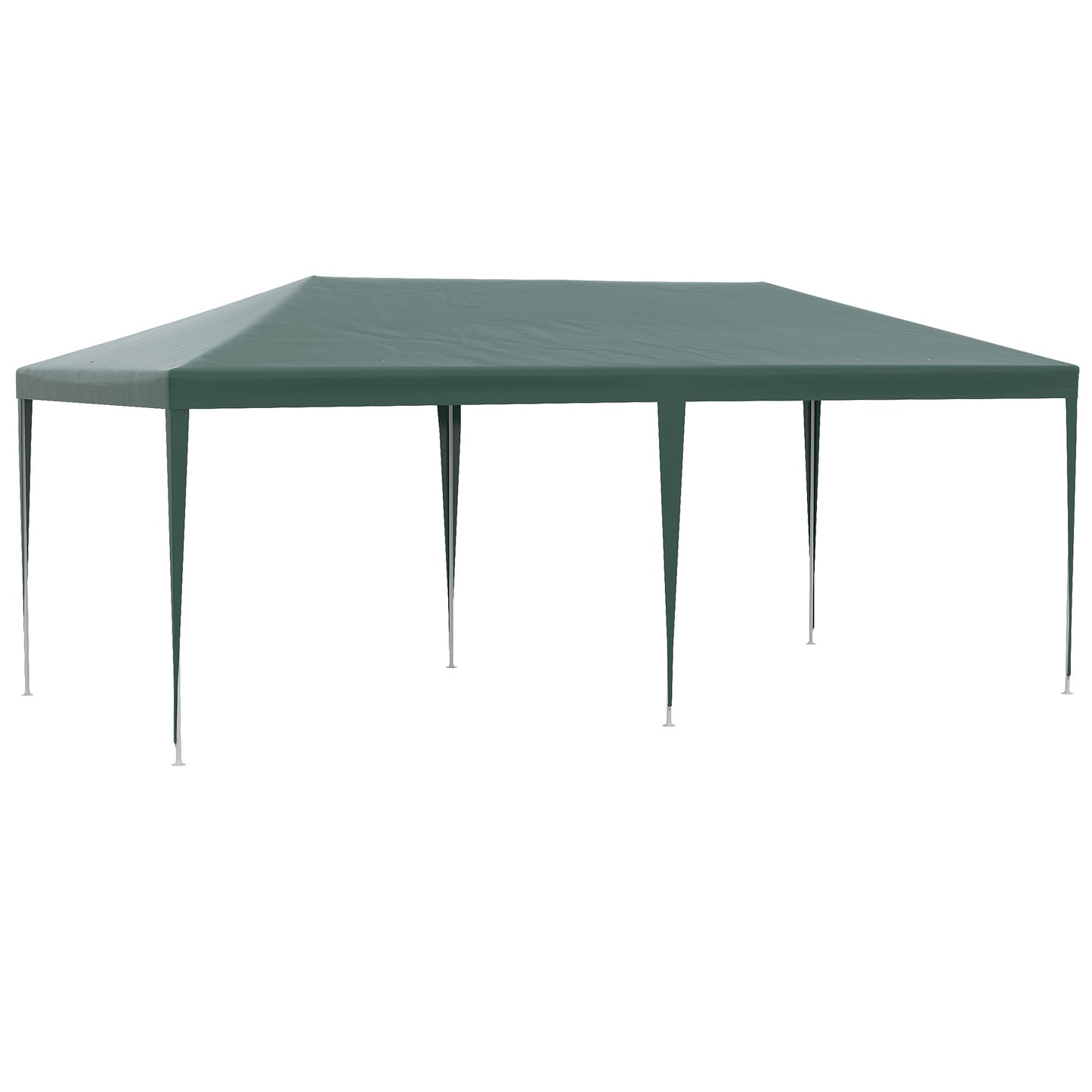 6 x 3 m Party Tent Gazebo Marquee Outdoor Patio Canopy Shelter with Windows and Side Panels Green