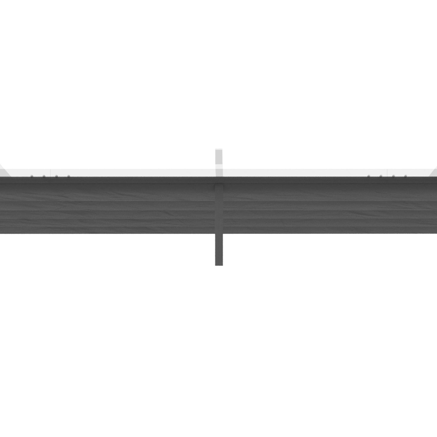 Retractable Pergola Shade Cover, Replacement Canopy Fabric for 4 x 3 (m) Pergola, Gazebo Retractable Roof, Dark Grey