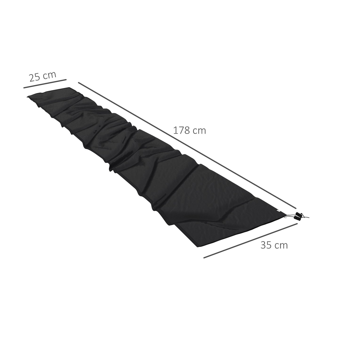 Parasol Cover, Cantilever Umbrella Cover, Banana Umbrella Cover with Zipper for Outdoor Garden, Patio, Black