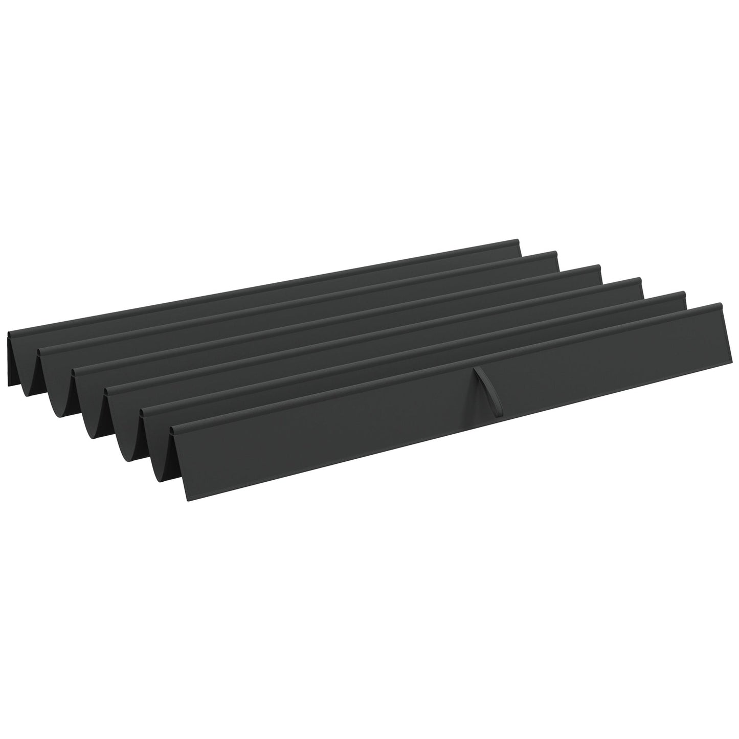 Retractable Pergola Shade Cover, Replacement Canopy Fabric for 3 x 3 (m) Pergola, Gazebo Retractable Roof, Dark Grey