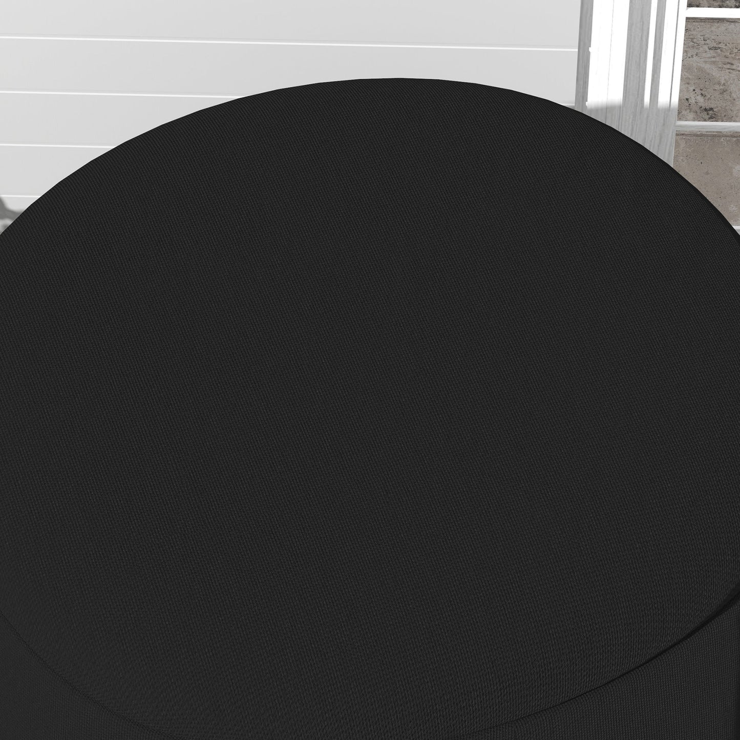 Hanging Egg Chair Cover, Outdoor Single Swing Chair Cover, Waterproof Anti-dust Furniture Protector with Zipper, 300D Oxford Fabric for 200 x 230 cm Stand, Black