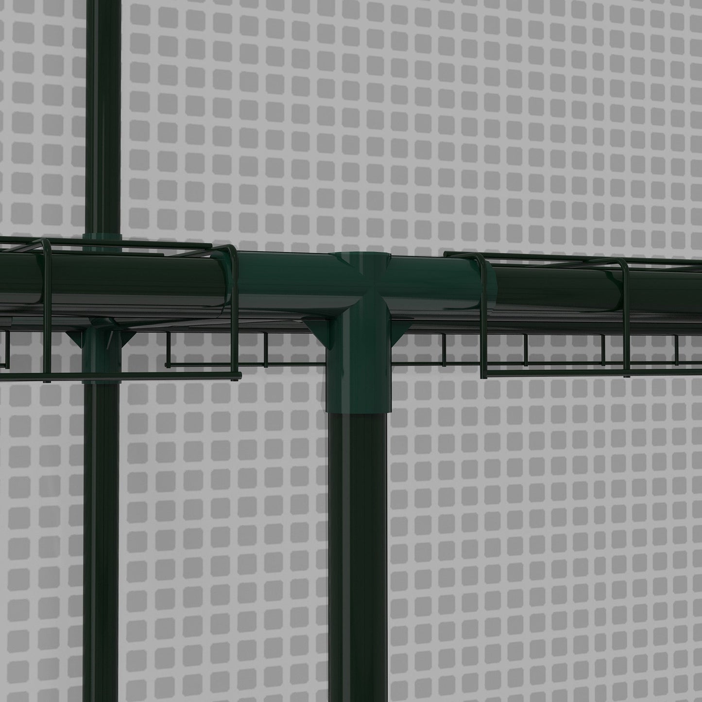 Walk-in Greenhouse with 3 Tier 12 Shelves, Small Greenhouse with Reinforced PE Cover, Garden Plant Growhouse with Roll-up Door and Three Mesh Windows, 140 x 213 x 190 cm, White
