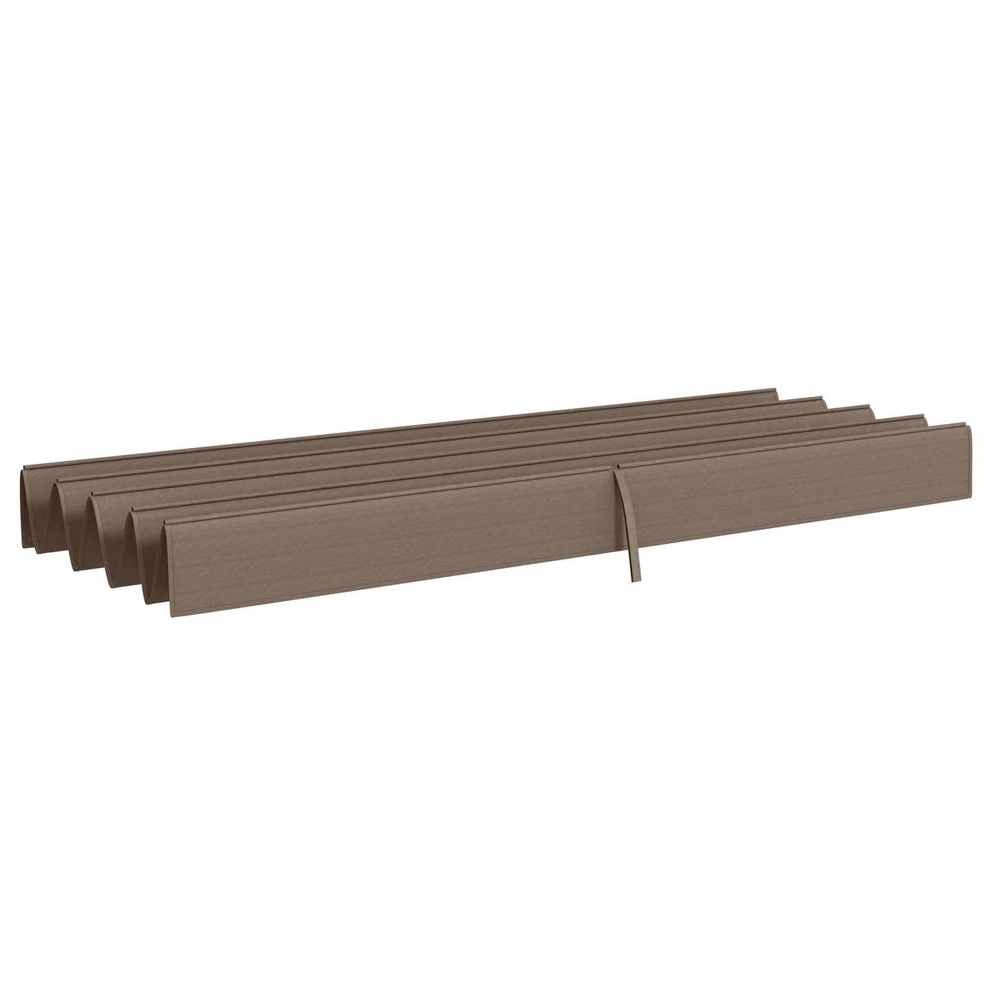 Retractable Pergola Roof, Sun Shade Cover, UV30+ Protected Replacement Canopy Fabric for 3 x 2m Pergola Frame, Coffee