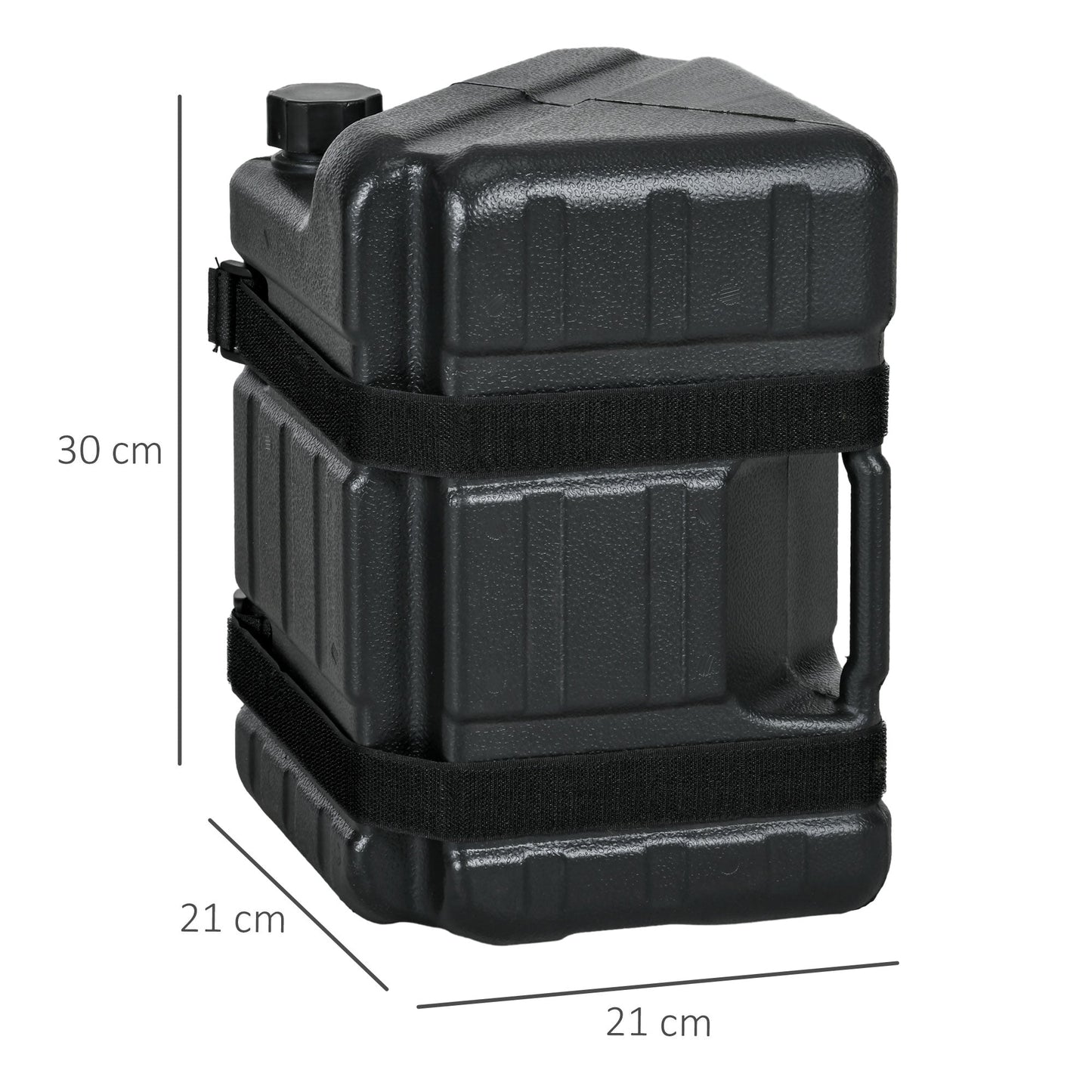 4PCs Gazebo Weights for Pop up Canopy Tent, HDPE Water or Sand Filled Weights for Gazebo Legs, with Built-in Handles and Secure Straps, 52KG