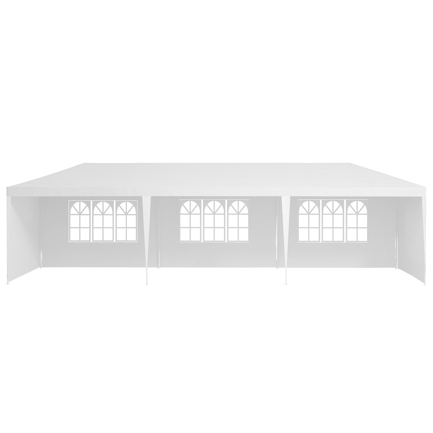 Garden Gazebo Marquee Party Wedding Tent Canopy (9m x 3m) - White