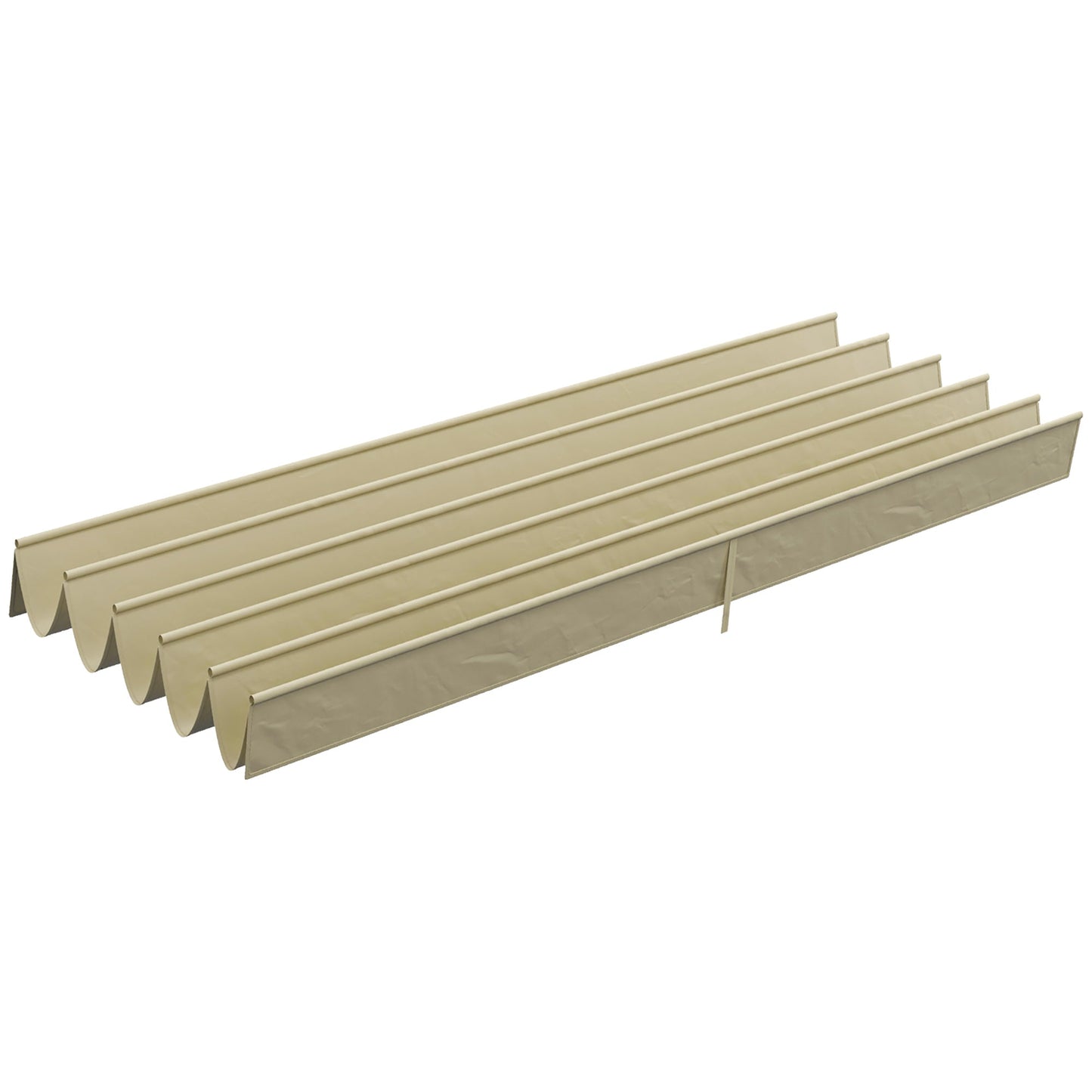 Retractable Pergola Shade Cover, Replacement Canopy Fabric for 4 x 3 (m) Pergola, Gazebo Retractable Roof, Beige