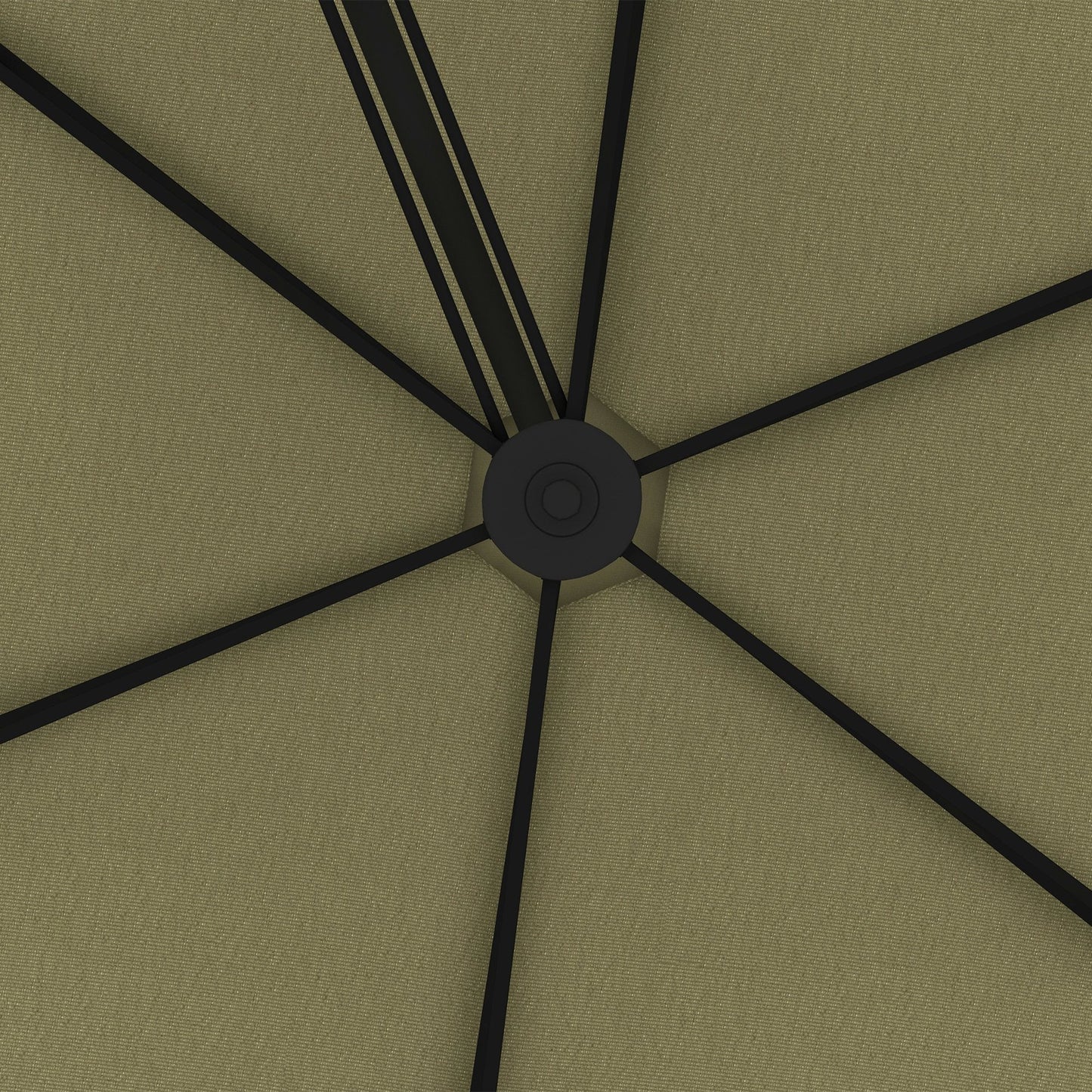 3(m) Cantilever Parasol with Solar LED and Easy Lever, Garden Parasol Umbrella with Cross Base and Waterproof Cover, Outdoor Sun Shades, Beige