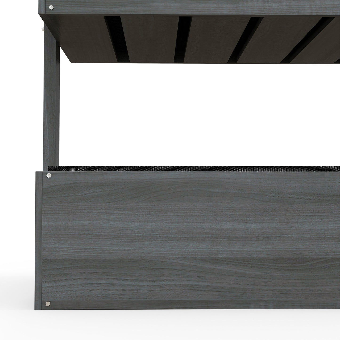 80cm x 45cm x 142cm 4-Tier Raised Garden Bed, Fir Wood Vertical Planter Box, Freestanding Elevated Plant Stand for Indoor Outdoor Use, Grey