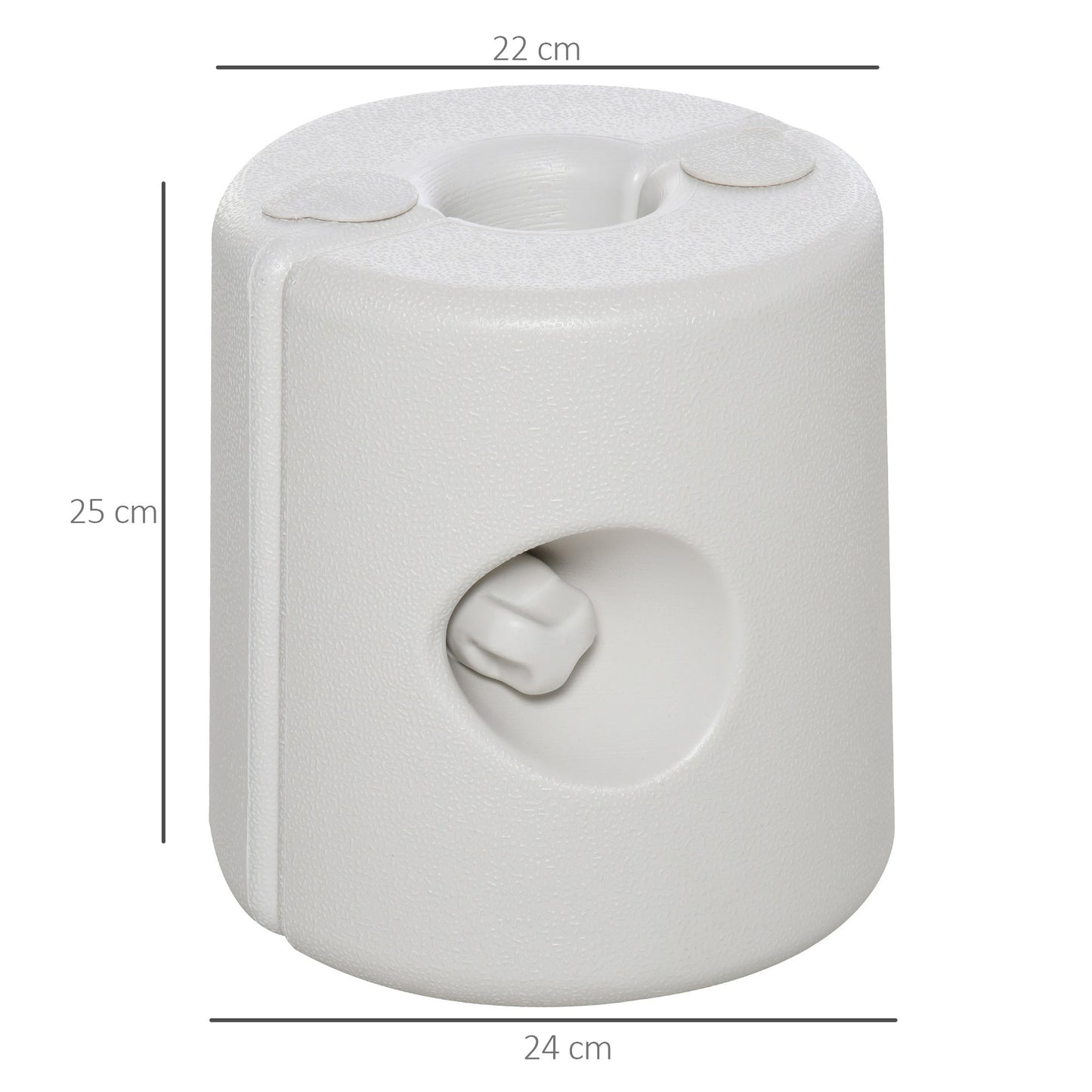 4 Pack 36 kg Gazebo Weights, Canopy Tent Weights with Rapid Clip, Gazebo Leg Weights Fill with Sand or Water, White