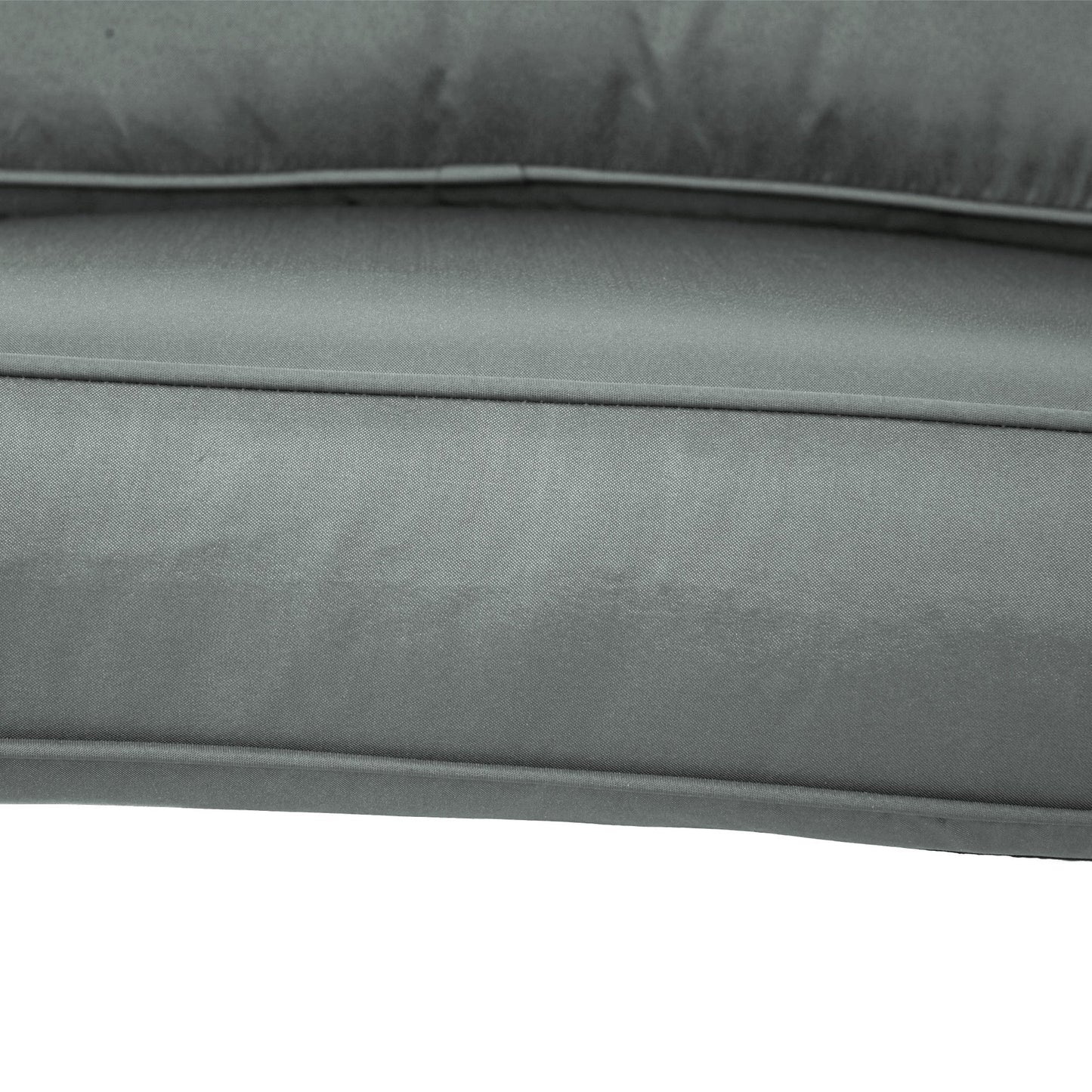 2 Seater Outdoor Seat Cushions, Backrest, Water Repellent Seat Pads for Dining Chair, Swing, Sofa, Charcoal Grey