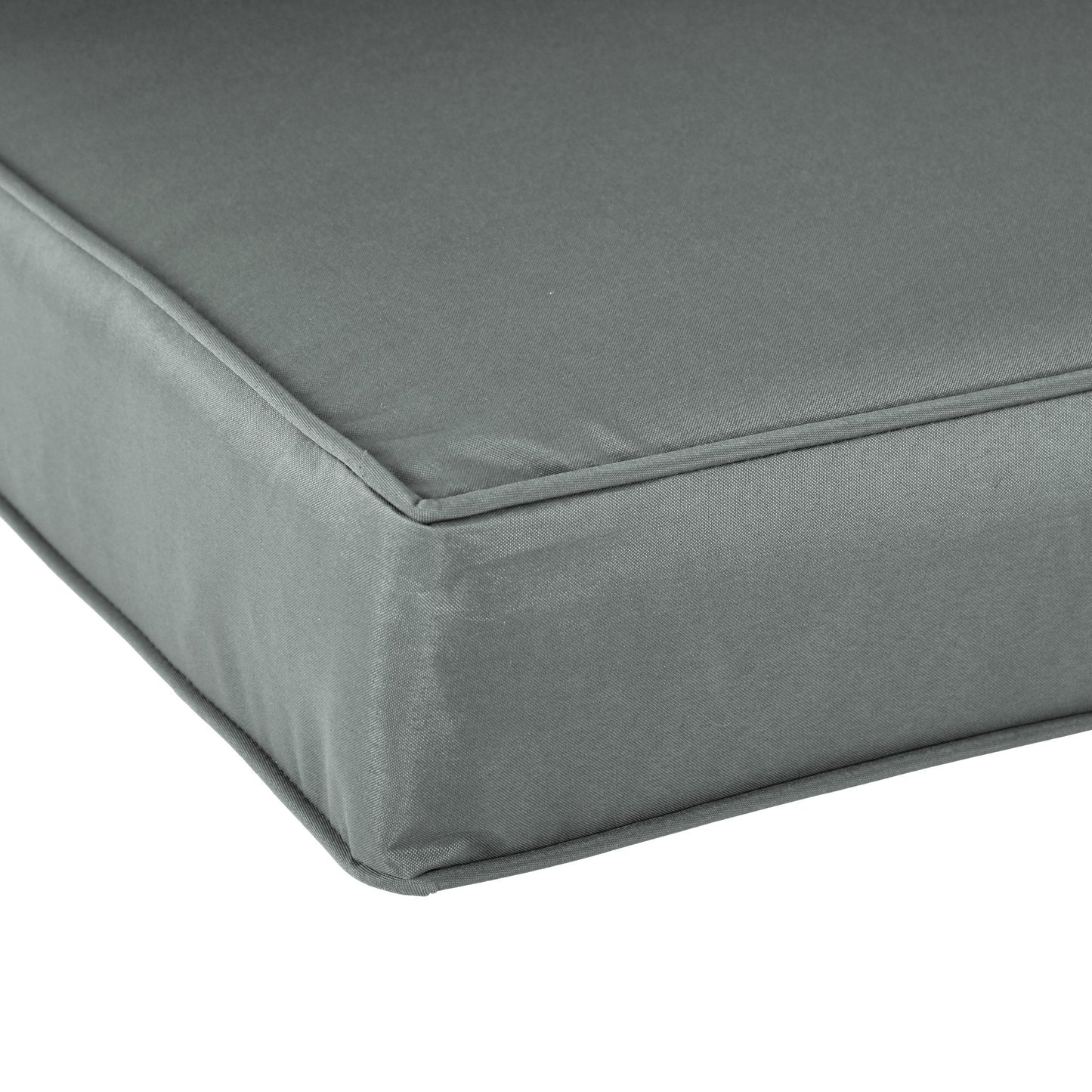 2 Seater Outdoor Seat Cushions, Backrest, Water Repellent Seat Pads for Dining Chair, Swing, Sofa, Charcoal Grey