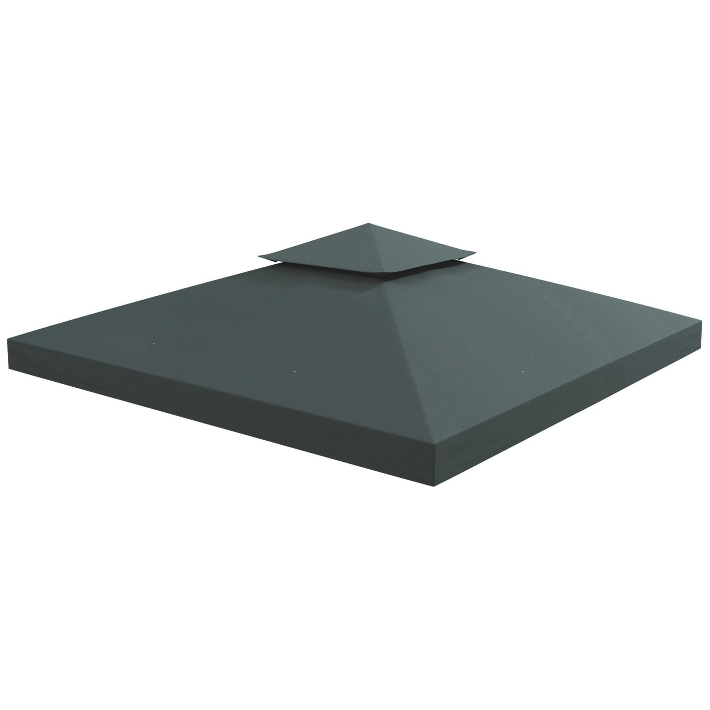 3 x 3(m) Gazebo Canopy Roof Top Replacement Cover Spare Part Charcoal Grey (TOP COVER ONLY)