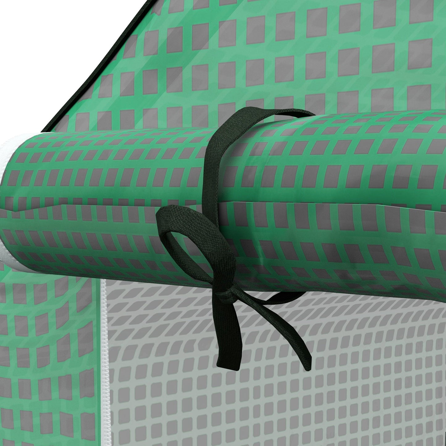 Walk-in Greenhouse Cover Replacement with Roll-up Door and Mesh Windows, Reinforced PE Hot House Cover, COVER ONLY, 140 x 143 x 190cm, Green