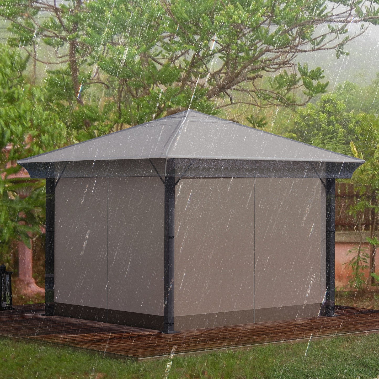 3 x 3 (m) Gazebo Protective Cover, Waterproof Cover for Gazebo, Canopy, and Tent