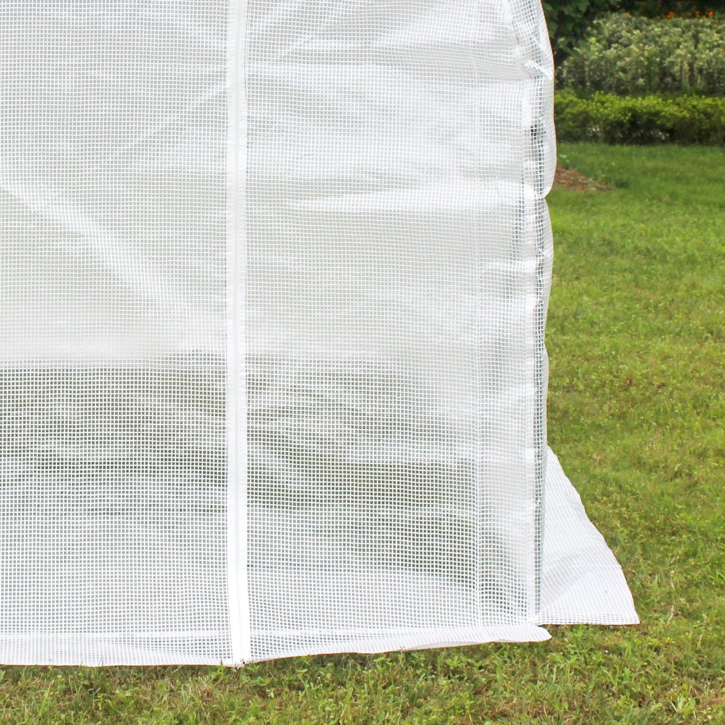 3 x 2 x 2m Greenhouse Replacement Cover ONLY Winter Garden Plant PE Cover for Tunnel Walk-in Greenhouse with Roll-up Windows Door Outdoor, White