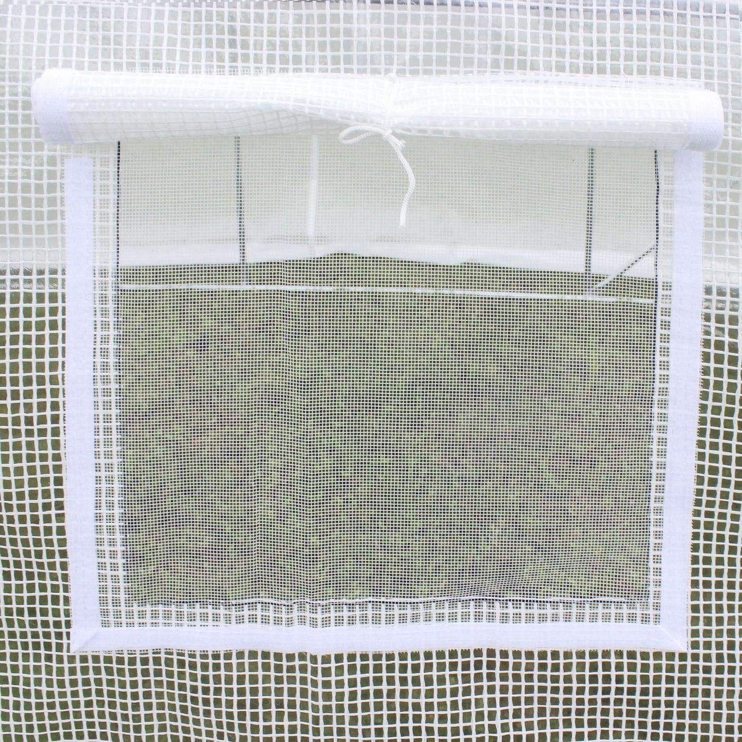 3 x 2 x 2m Greenhouse Replacement Cover ONLY Winter Garden Plant PE Cover for Tunnel Walk-in Greenhouse with Roll-up Windows Door Outdoor, White