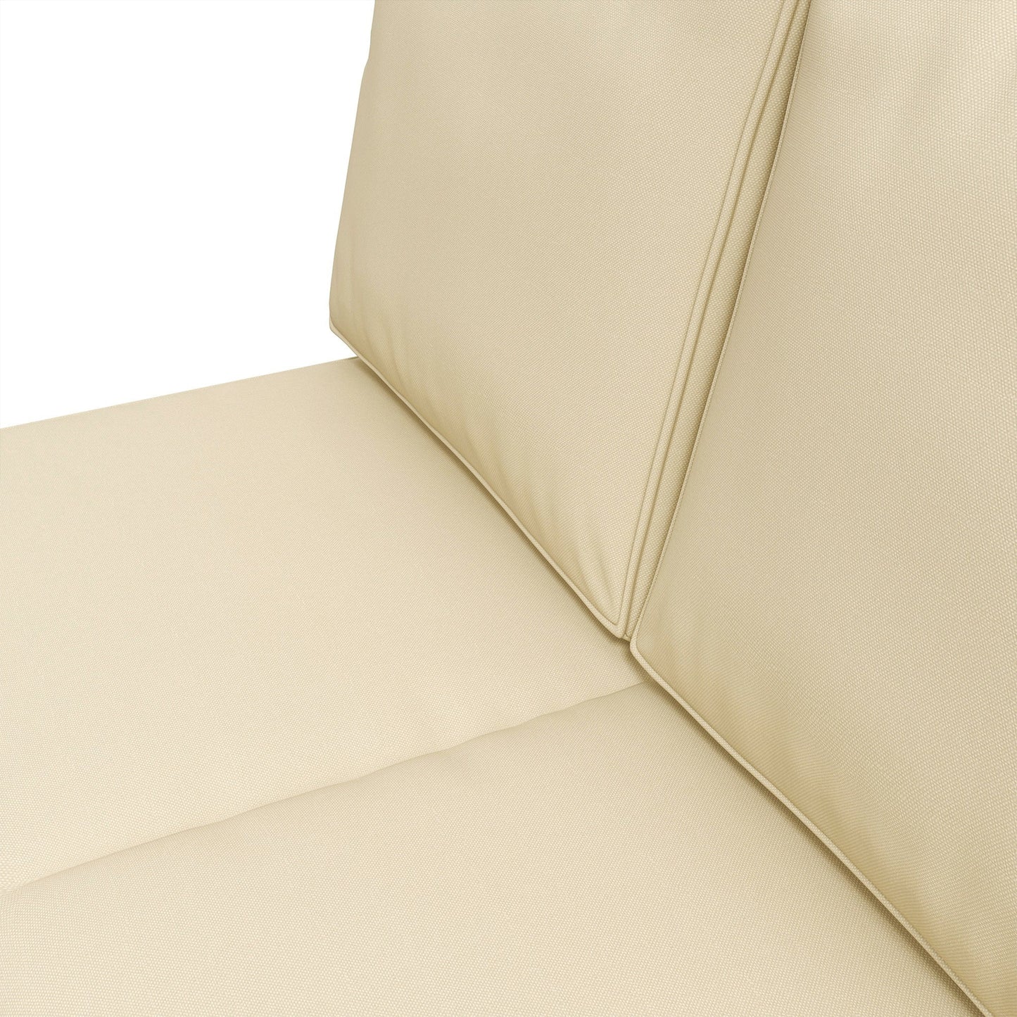 2 Seater Outdoor Seat Cushions, Backrest, Water Repellent Seat Pads for Dining Chair, Swing, Sofa, Beige