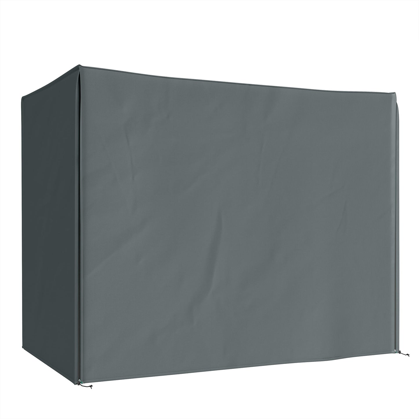 3 Seater Garden Swing Cover, Waterproof Swing Chair Cover, Windproof and Anti-UV 420D Outdoor Swing Bench Cover with Zip, 220 x 125 x 172cm, Grey
