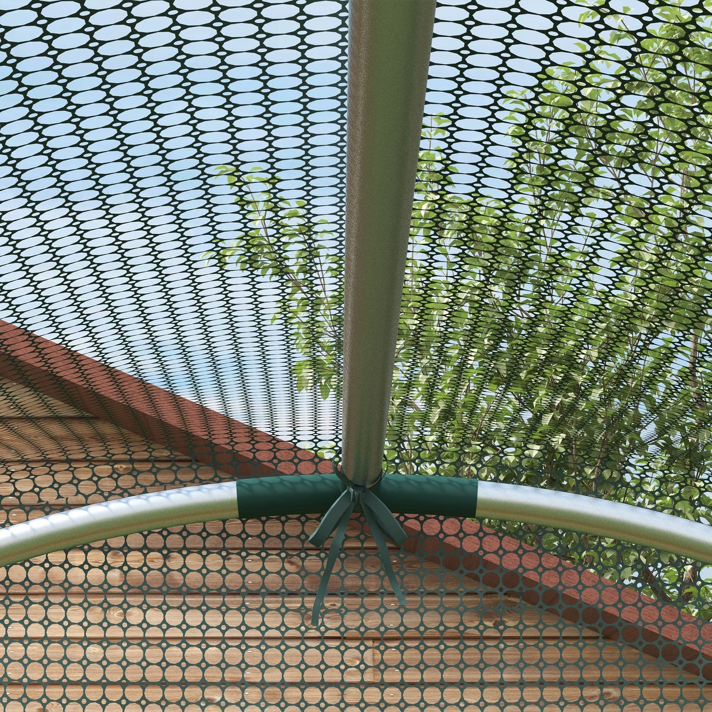 Fruit Cage Bird Netting, Heavy Duty Fruit and Vegetable Protection Tent with Zipped Door, Anti Bird, Insects, Small Animals, 1.2 x 1.2 x 1.9m, Green