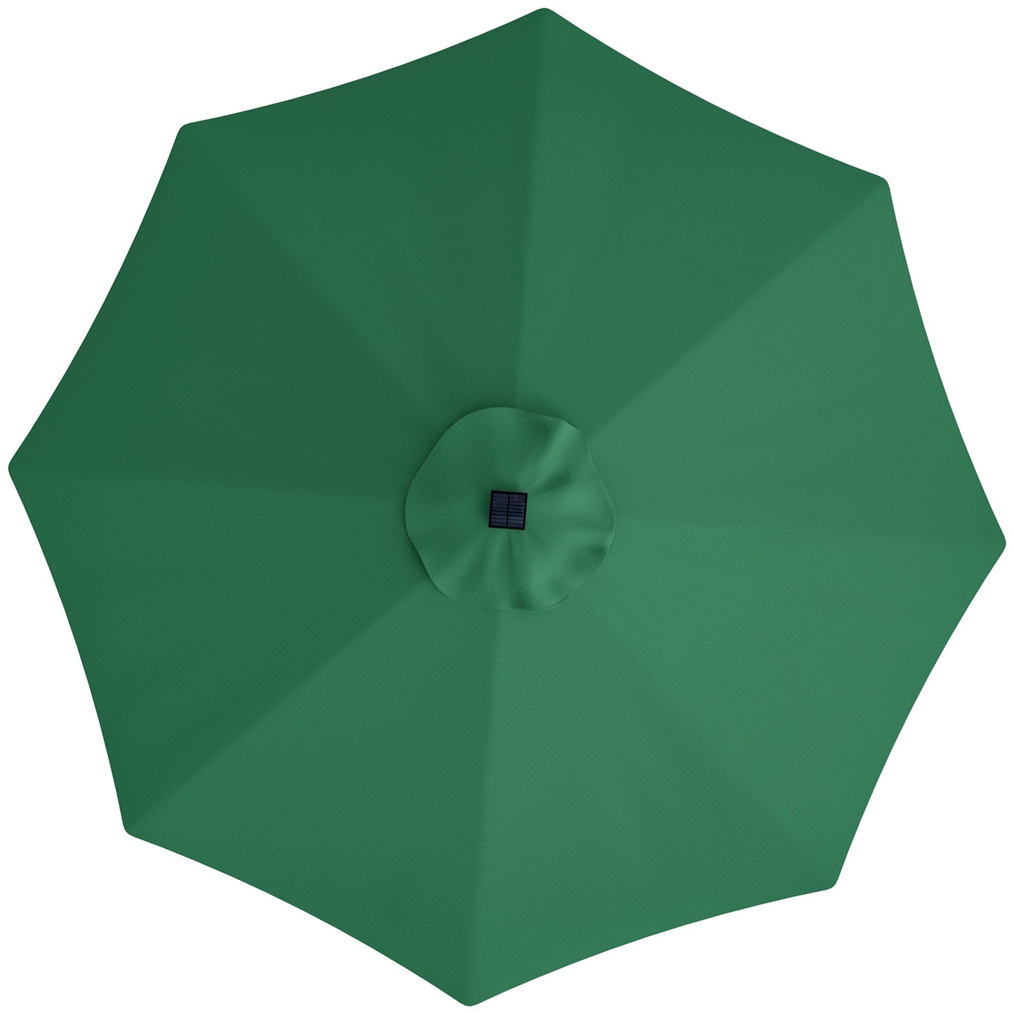 3 m Replacement Parasol Canopy with Top Vent, UPF 50+ Garden Parasol Replacement Canopy, 8 Rib Parasol Cover Replacement Fits Various Frames, Green