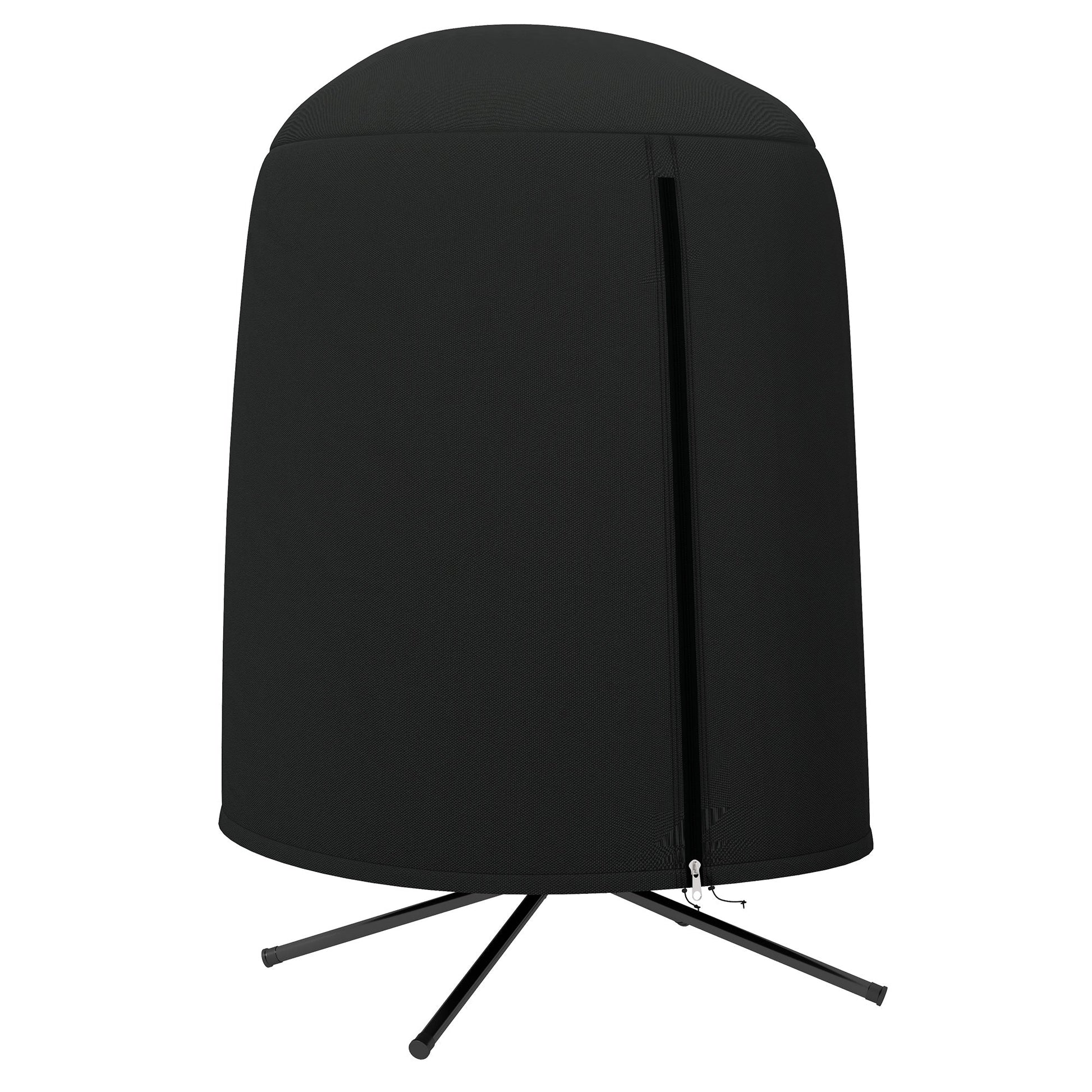 Hanging Egg Chair Cover, Outdoor Single Swing Chair Cover, Waterproof Anti-dust Furniture Protector with Zipper, 420D Oxford Fabric for Φ128 x 190H cm Stand, Black