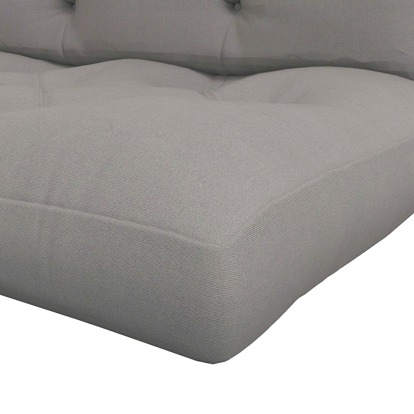 2 Seater Outdoor Seat Cushions Back Cushion for Pallet, Water Repellent Seat Pads, Light Grey