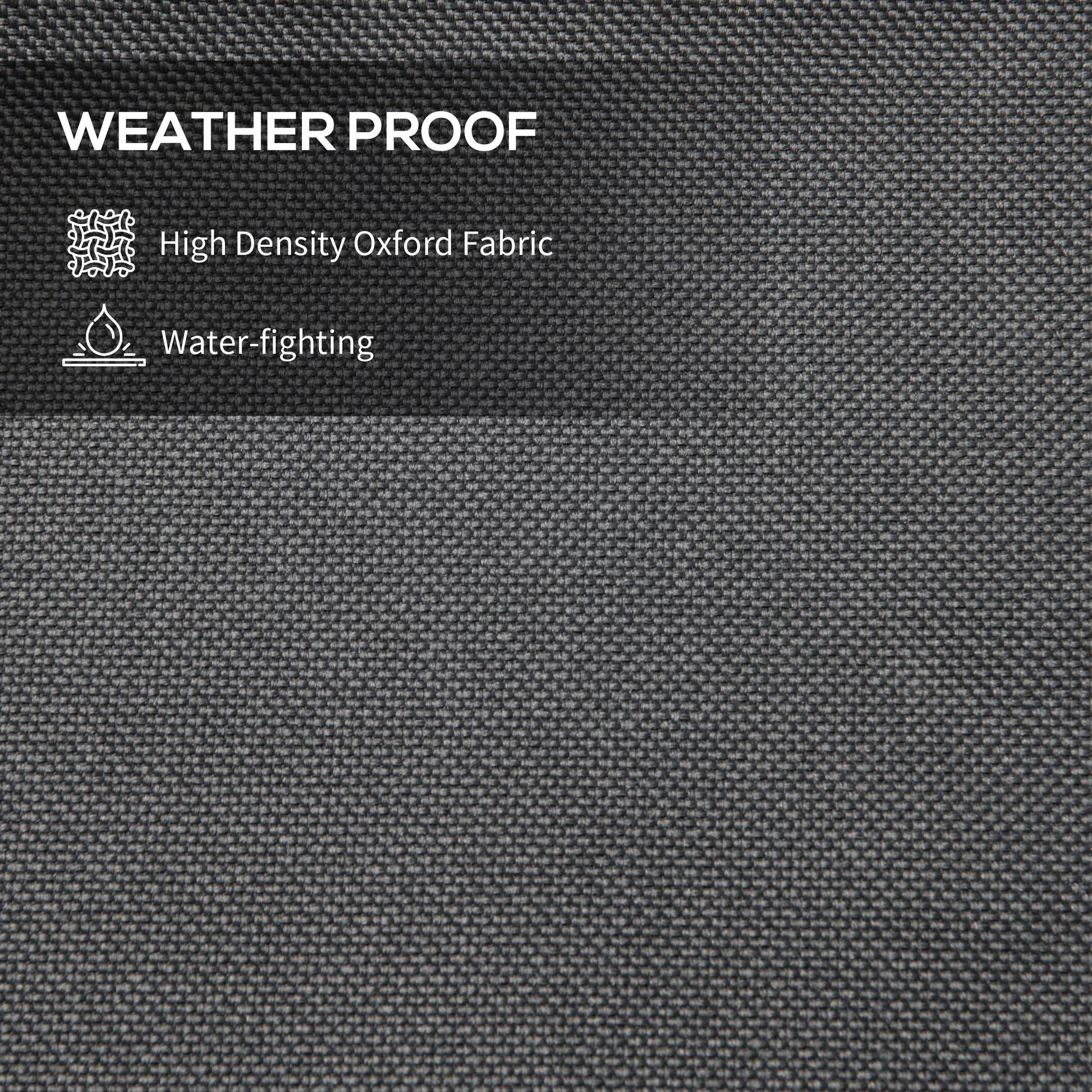 Parasol Cover, Patio Cantilever Cover, Banana Umbrella Protector with Rod, Zipper for Outdoor Garden, Patio, Dark Grey