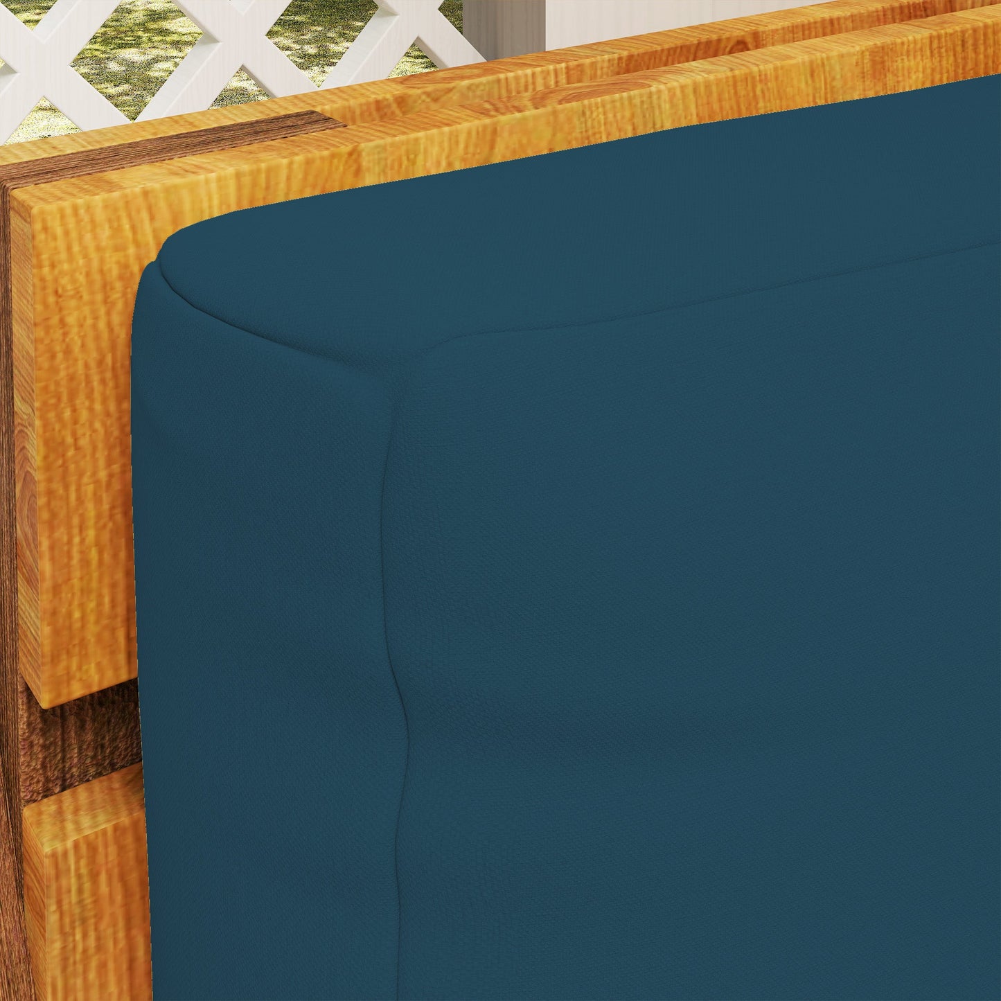 2 Seater Pallet Furniture Cushions Pallet Cushions, UPF20+ 220gsm Fabric, 20 cm Thick Outdoor Seat Pads, Navy Blue