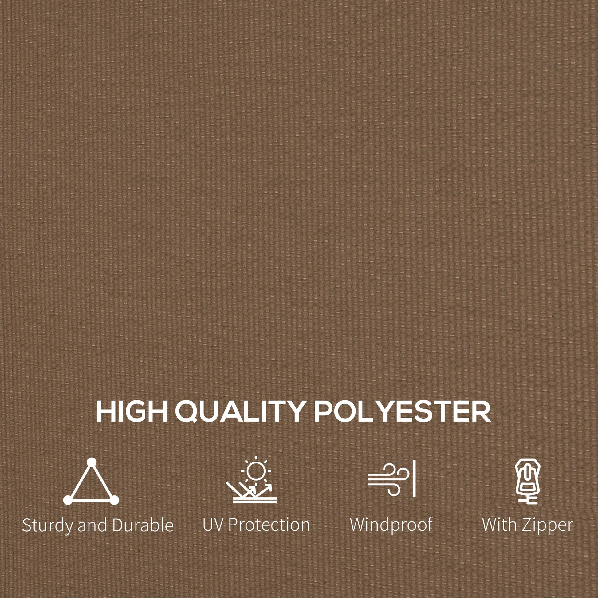 4 Pack Replacement Gazebo Curtains Privacy Panel for Most 3 x 4m Gazebo Canopy Pavillion Outdoor Shelter Sidewalls Accessories Dark Brown