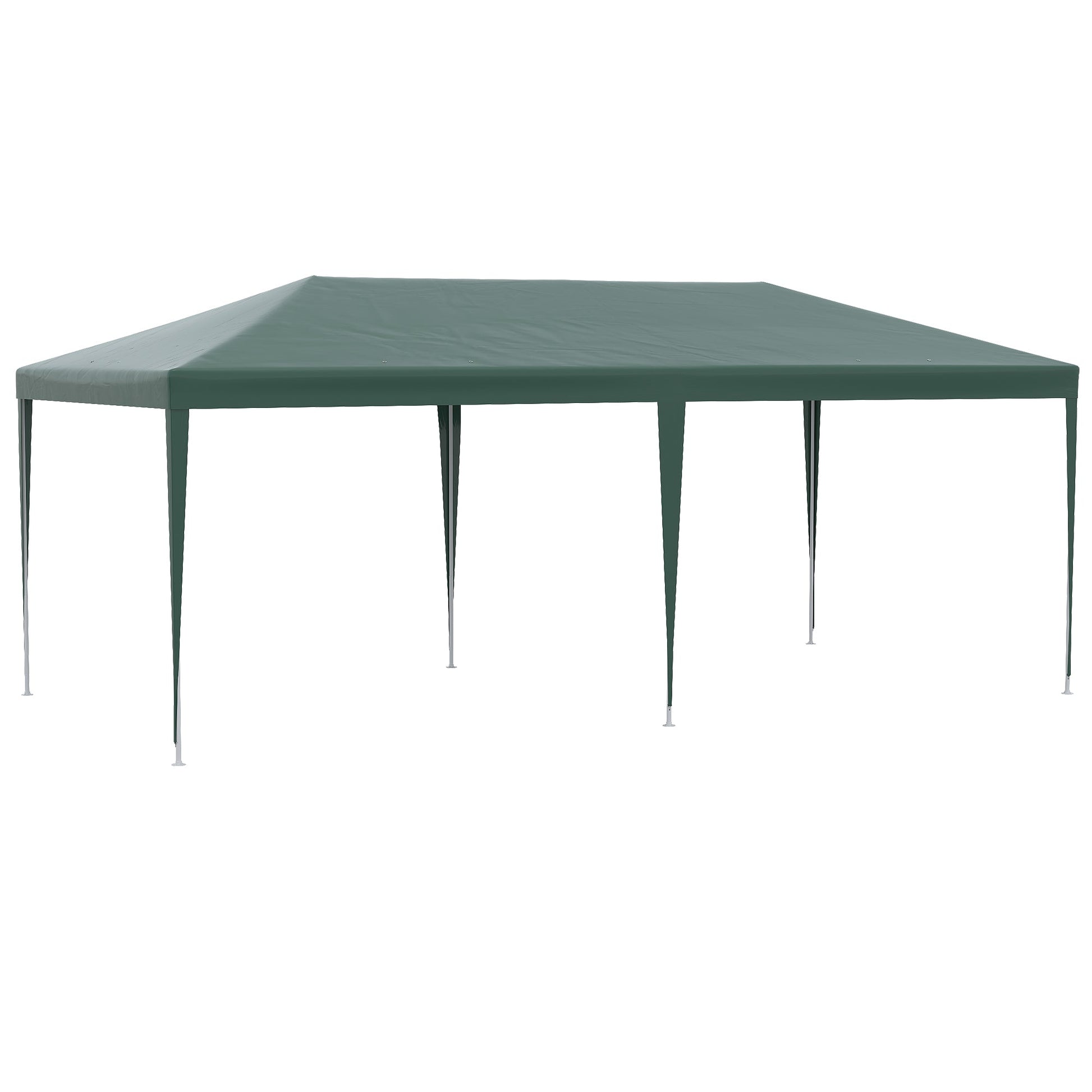 6 x 3 m Party Tent Gazebo Marquee Outdoor Patio Canopy Shelter with Windows and Side Panels Green