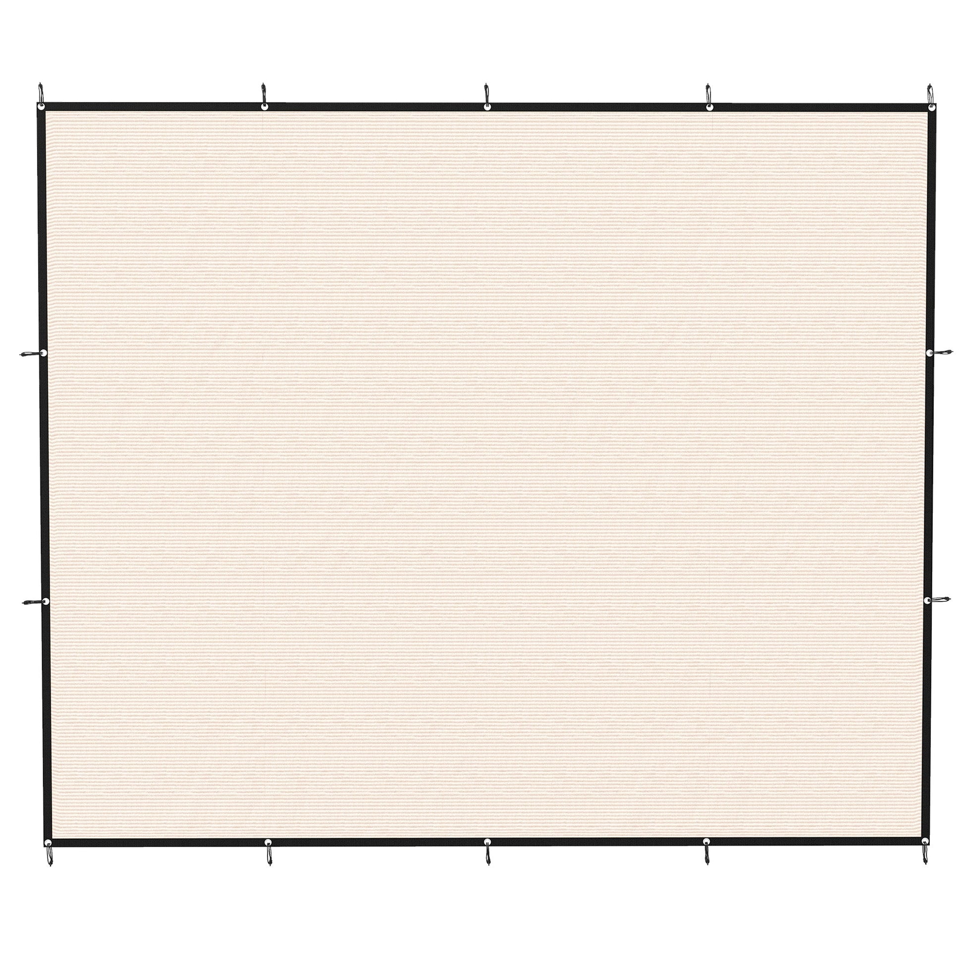 Sun Shade Sail, 3 x 3.6 m Rectangle Sunscreen Awning Canopy with Stainless Steel Eyelets and Bungee Cords, UV Protection Shade Sail  for Outdoors, Garden, Patio, Beige