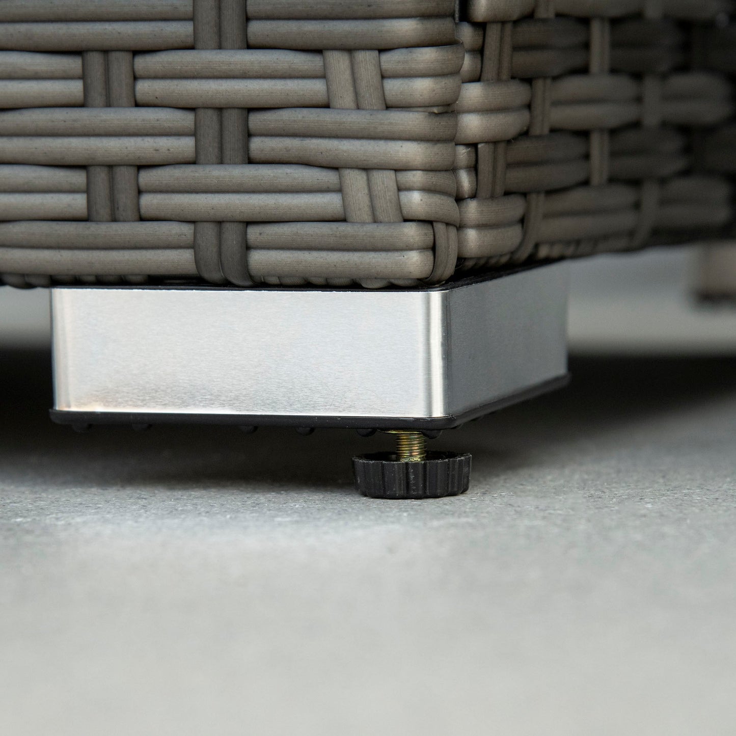 10 Seater Rattan Dining Set with Expandable Table and Nesting Chairs, Rattan Garden Furniture Set with Cushions, Outdoor Dining Table and Chairs, Sectional Corner Sofa Set, Grey