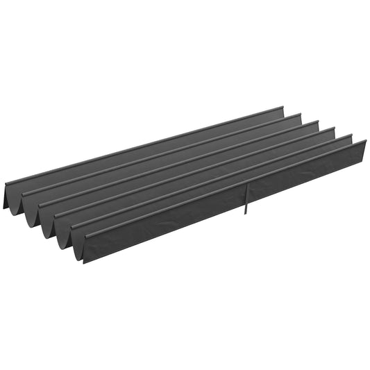 Retractable Pergola Shade Cover, Replacement Canopy Fabric for 4 x 3 (m) Pergola, Gazebo Retractable Roof, Dark Grey