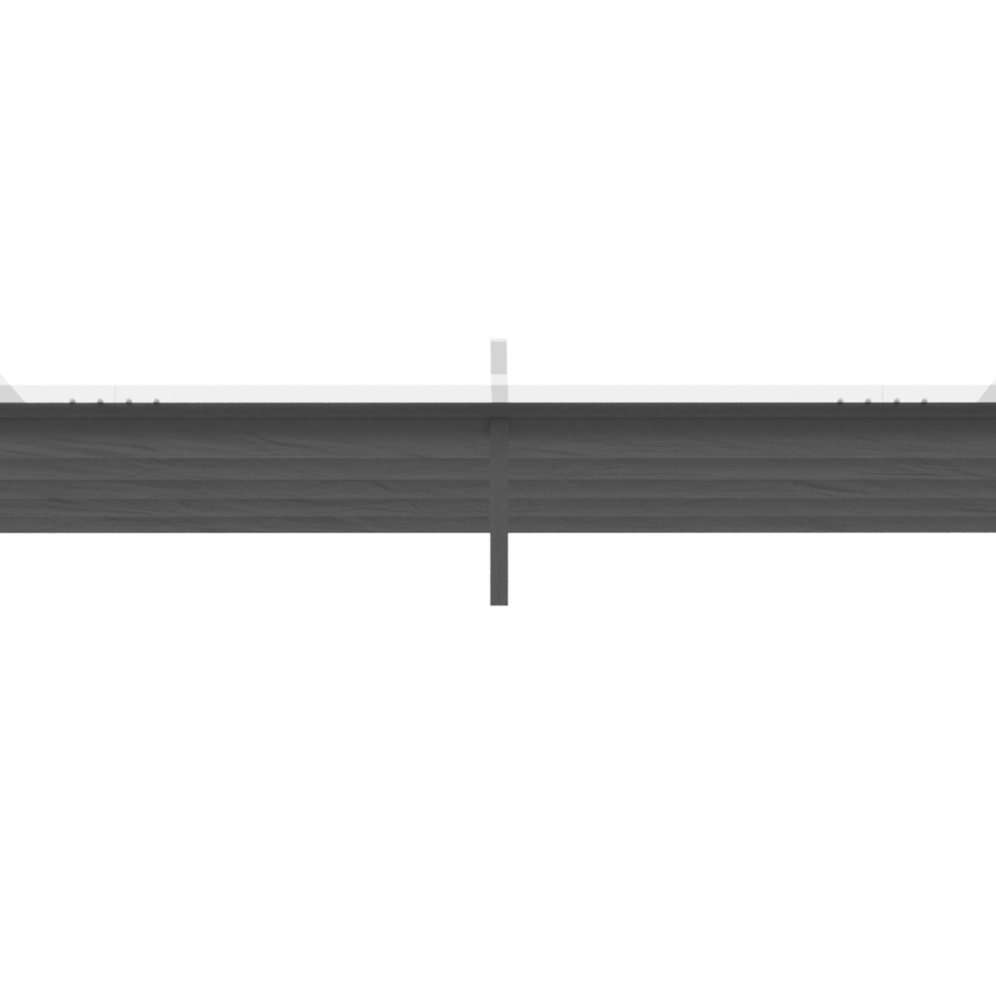 Retractable Pergola Shade Cover, Replacement Canopy Fabric for 4 x 3 (m) Pergola, Gazebo Retractable Roof, Dark Grey
