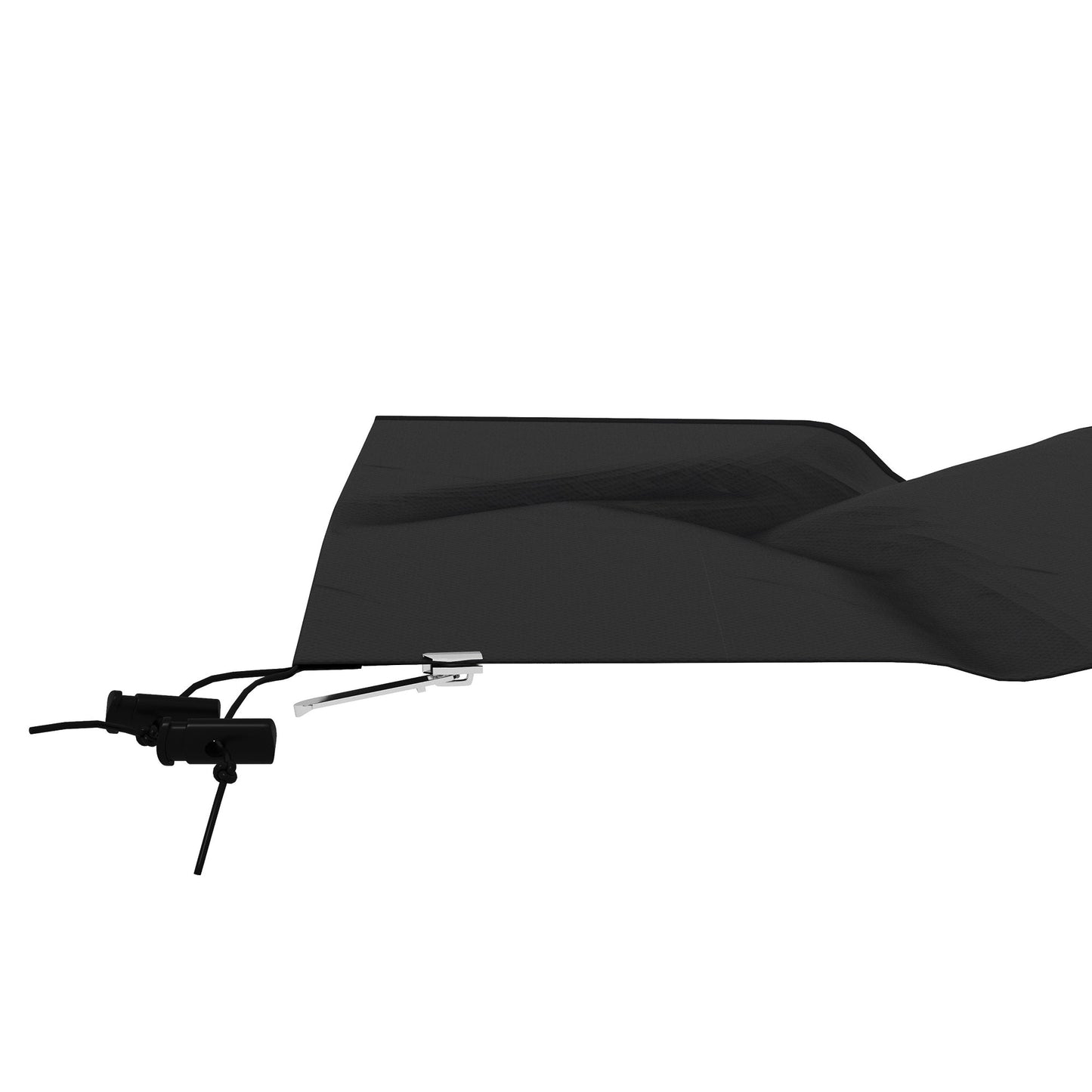 Parasol Cover, Cantilever Umbrella Cover, Banana Umbrella Cover with Zipper for Outdoor Garden, Patio, Black