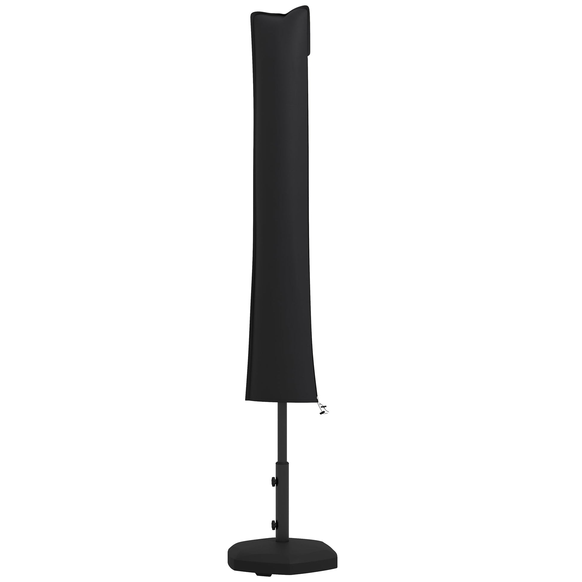 Parasol Cover, Cantilever Umbrella Cover, Banana Umbrella Cover with Zipper for Outdoor Garden, Patio, Black