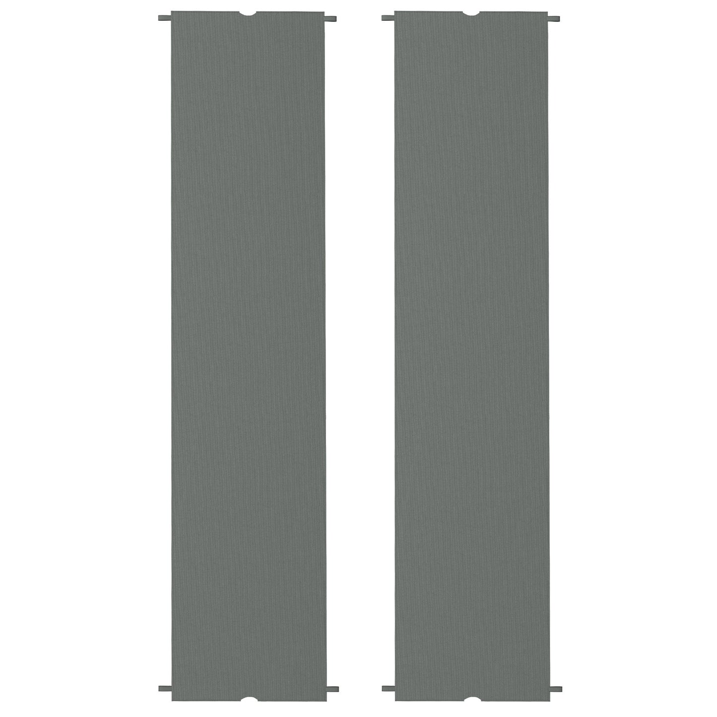 2 PCS Pergola Canopy Replacement, 4.9 x 1.2m UV Protection Pergola Cover, Easy to Install, for 3 x 3(m) Pergola, Dark Grey