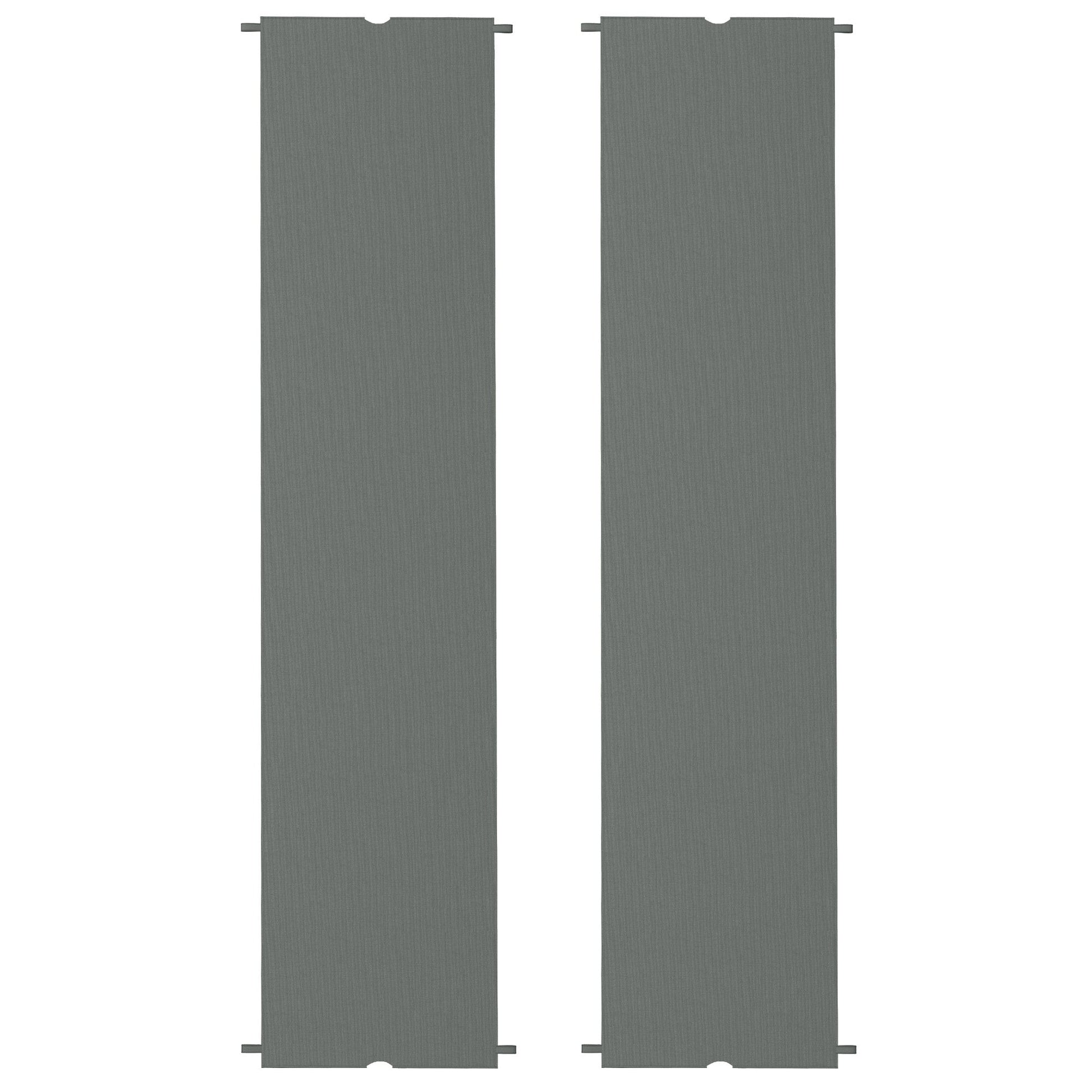 2 PCS Pergola Canopy Replacement, 4.9 x 1.2m UV Protection Pergola Cover, Easy to Install, for 3 x 3(m) Pergola, Dark Grey
