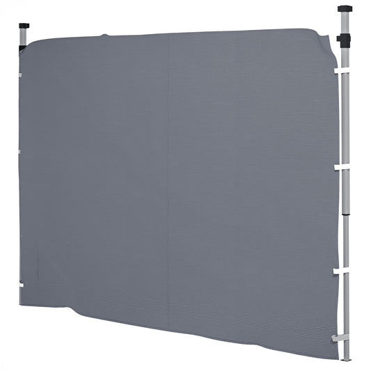 Gazebo Side Panel, Canopy Sidewall Panel with 4 Mesh Bags and 2 Storage Pockets for 3 x 3 m Straight Leg Pop Up Gazebos, 1 Pack Sidewall Only, Grey