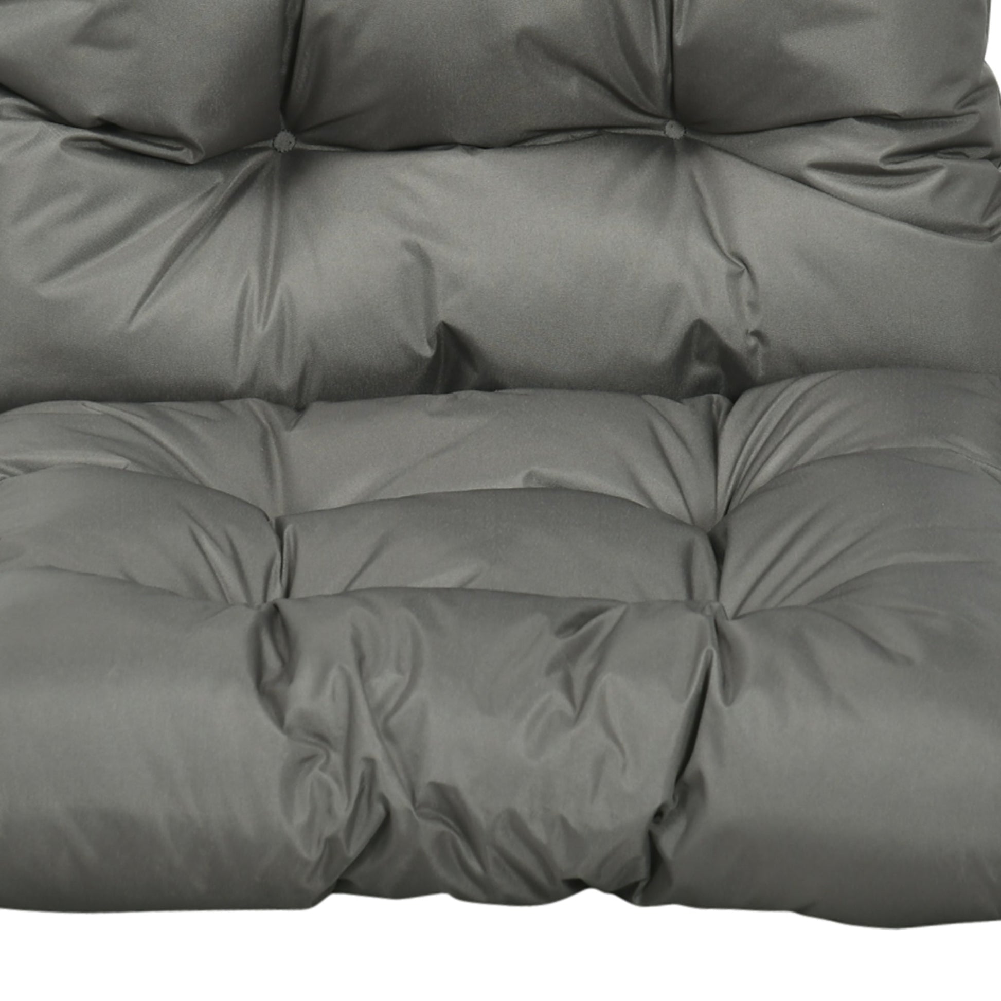 Garden Back Chair Cushion, Comfortable Patio Seat Cushion Pad with Backrest for Outdoor & Indoor Use, Light Grey