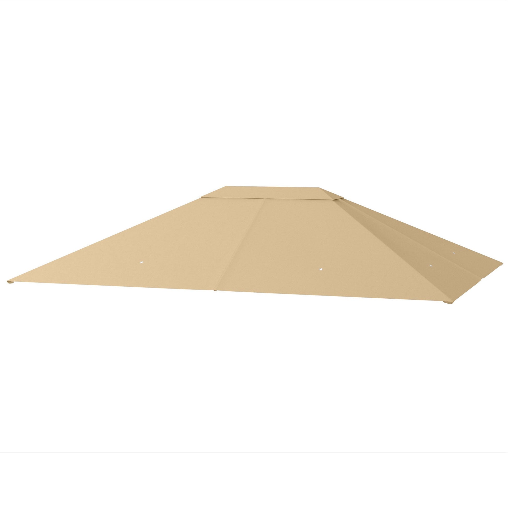 3 x 4m Gazebo Canopy Replacement Covers, Garden Gazebo Roof Replacement with Vents and Drain Holes, TOP COVER ONLY, Khaki