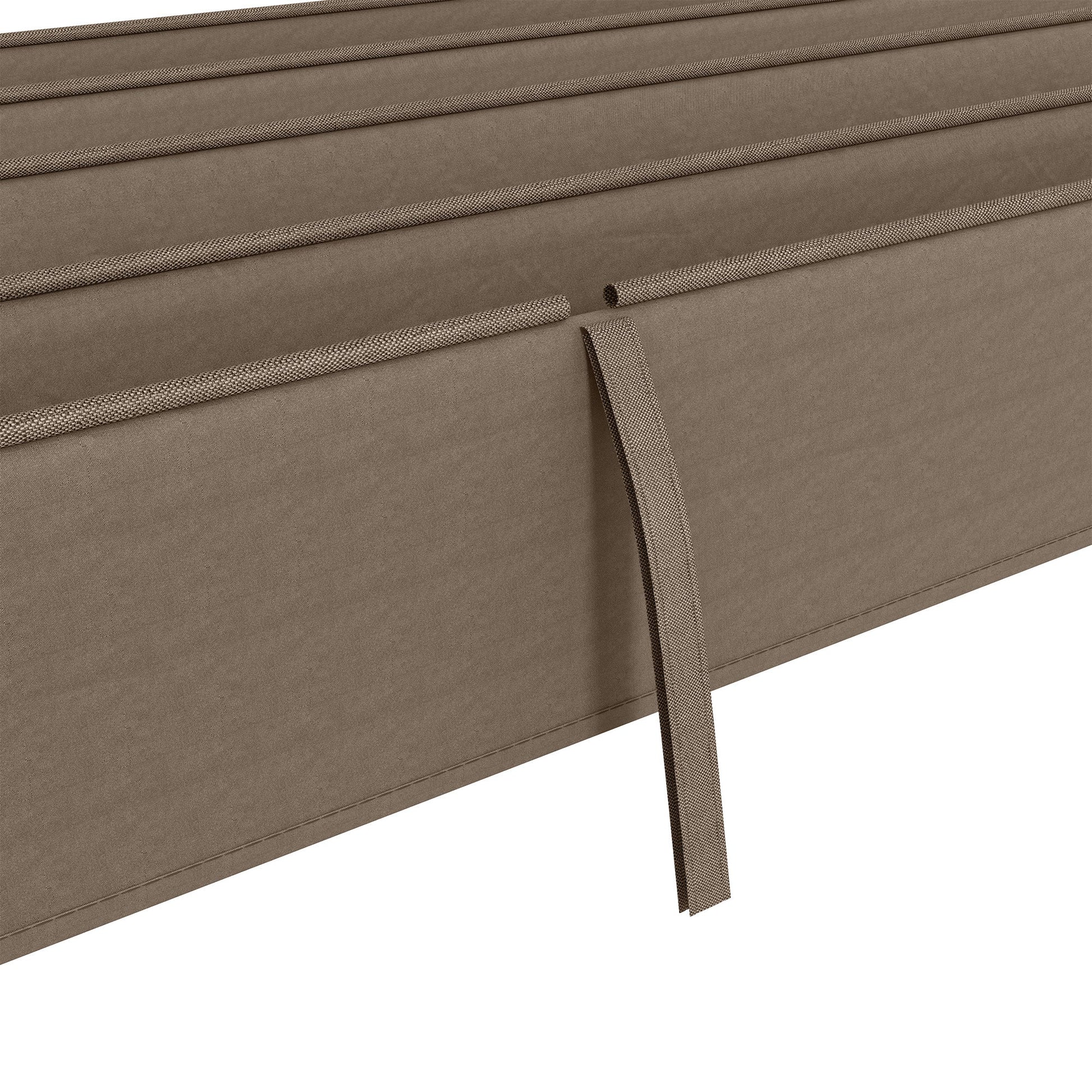 Retractable Pergola Roof, Sun Shade Cover, UV30+ Protected Replacement Canopy Fabric for 3 x 2m Pergola Frame, Coffee
