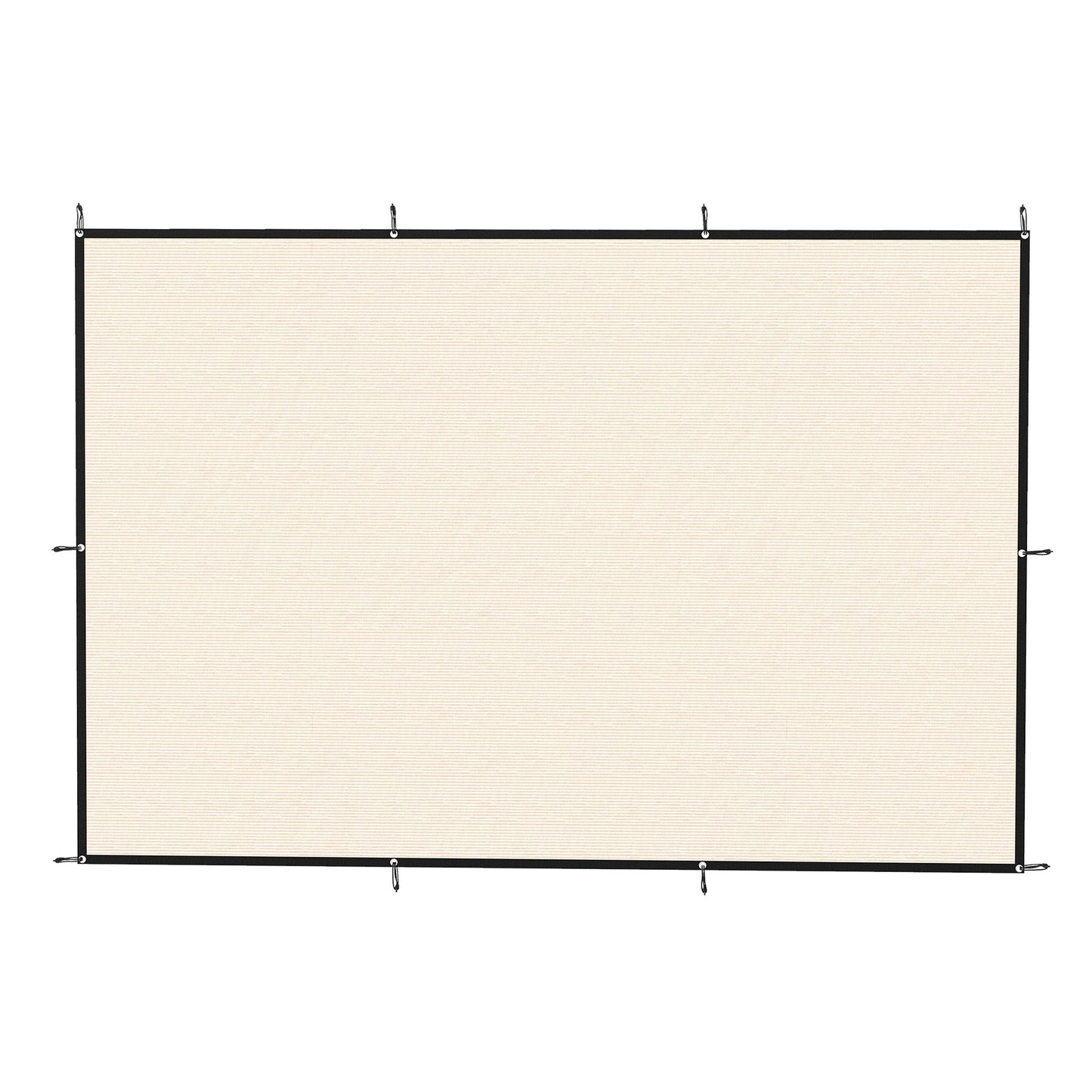 Sun Shade Sail, 2 x 3 m Rectangle Sunscreen Awning Canopy with Stainless Steel Eyelets and Bungee Cords, UV Protection Shade Sail  for Outdoors, Garden, Patio, Beige