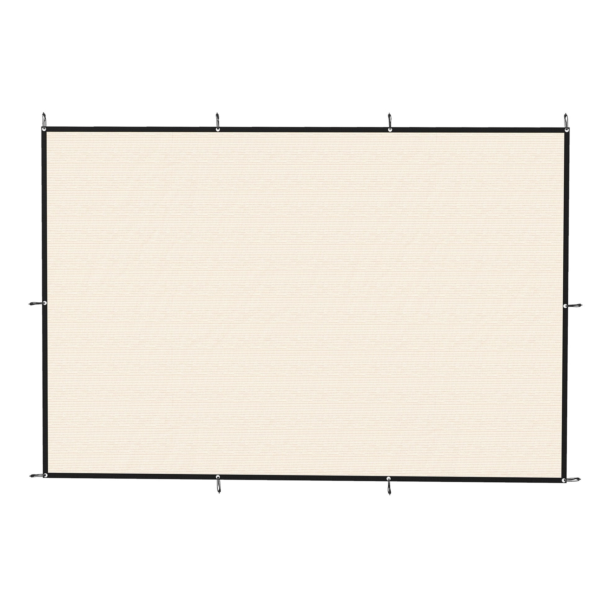 Sun Shade Sail, 2 x 3 m Rectangle Sunscreen Awning Canopy with Stainless Steel Eyelets and Bungee Cords, UV Protection Shade Sail  for Outdoors, Garden, Patio, Beige