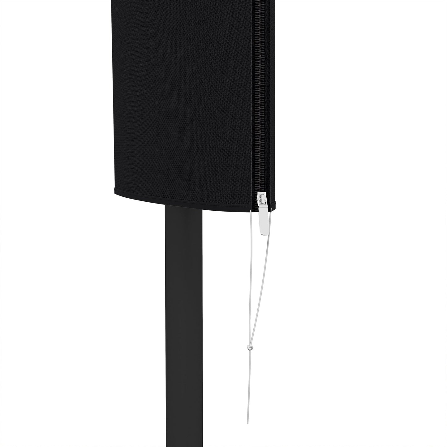 Garden Parasol Cover, Outdoor Patio Umbrella Protector Weatherproof Garden Patio with Rod, Zipper for 2-4m Parasol, Φ60 x 160cm, Black