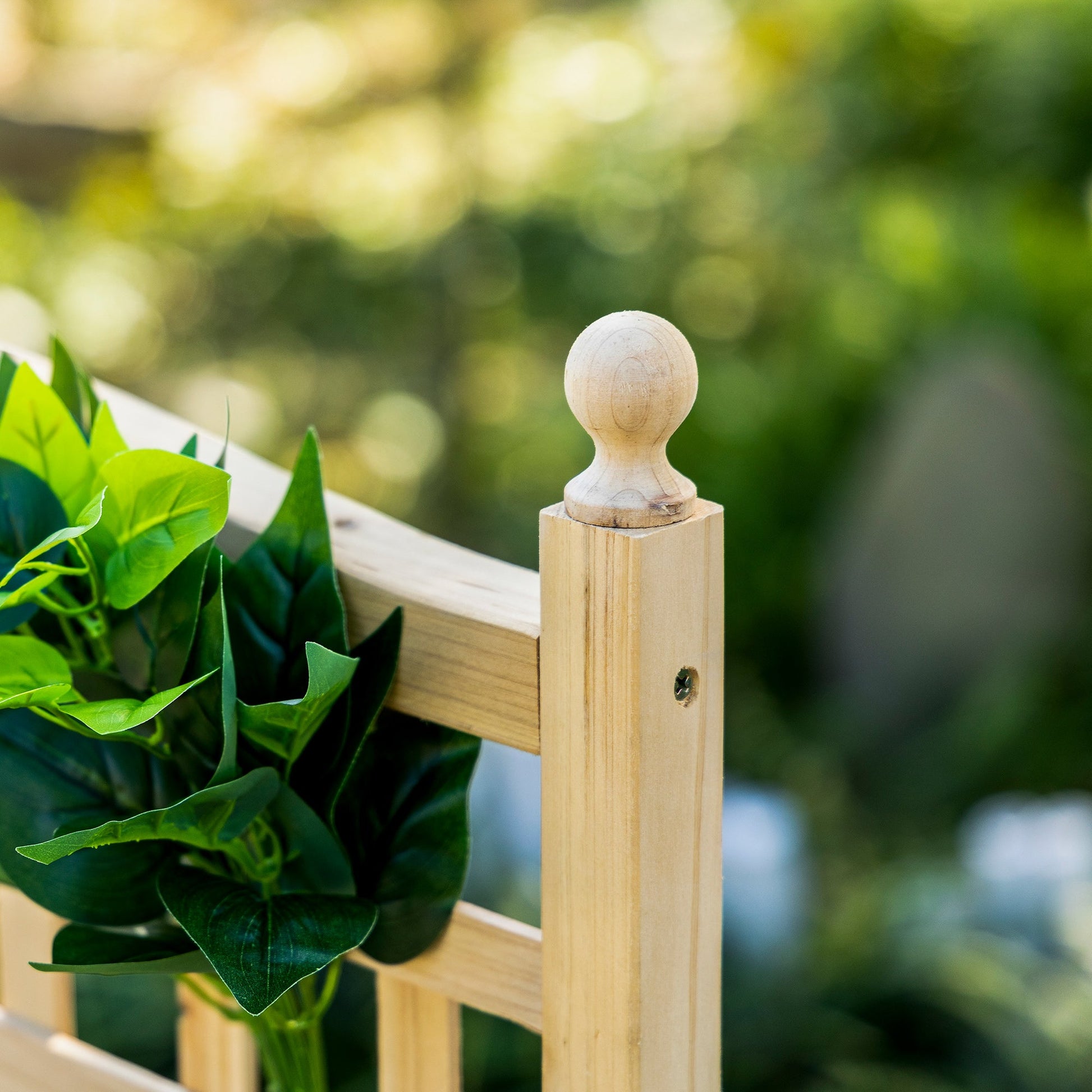 Garden Planters with Trellis for Climbing Vines, Wooden Raised Beds for Garden, Free Standing Flower Pot, Indoor Outdoor Display Rack, 64 x 28 x 120 cm, Natural